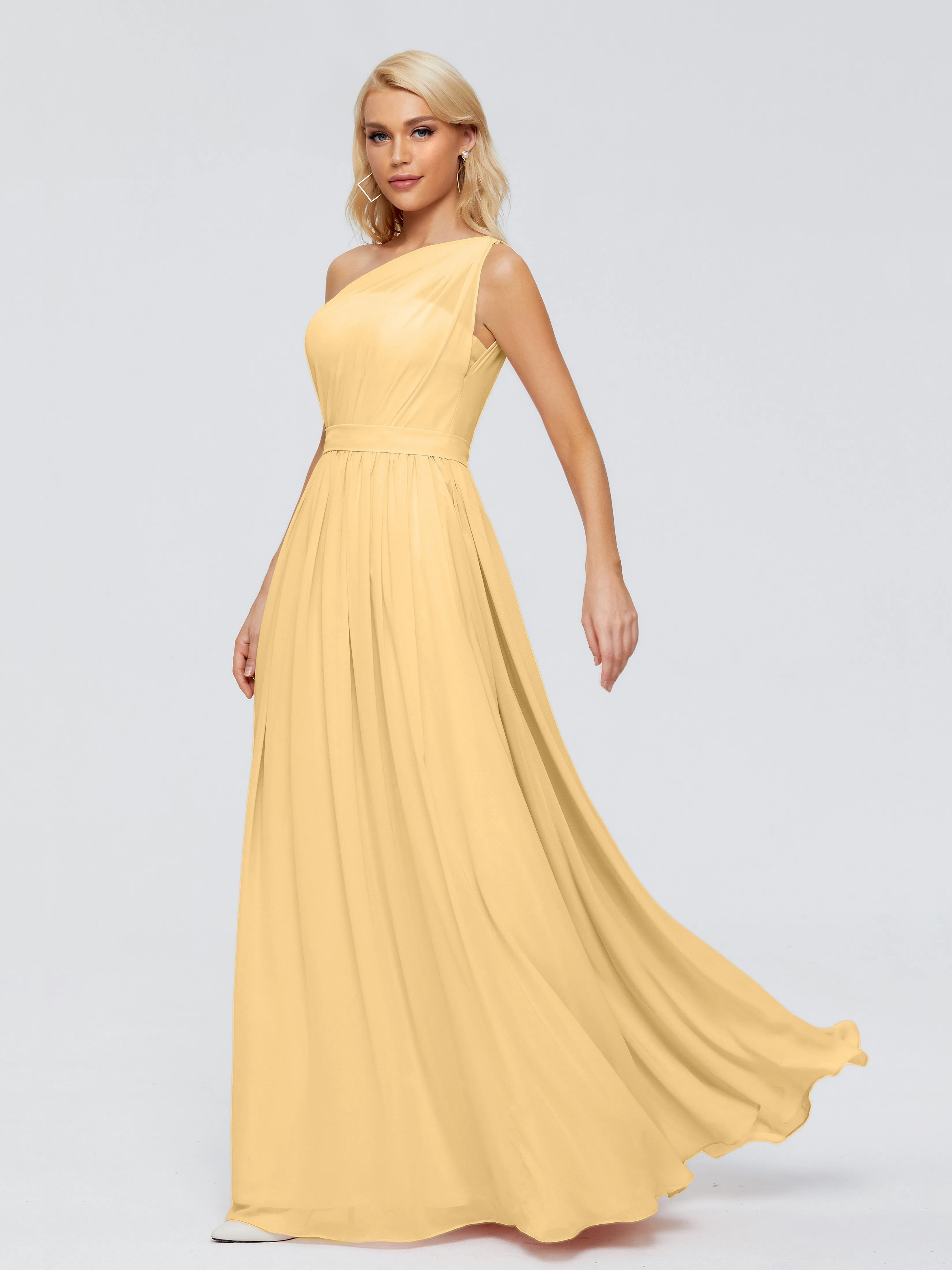 Arabella One Shoulder Sash Bridesmaid Dresses