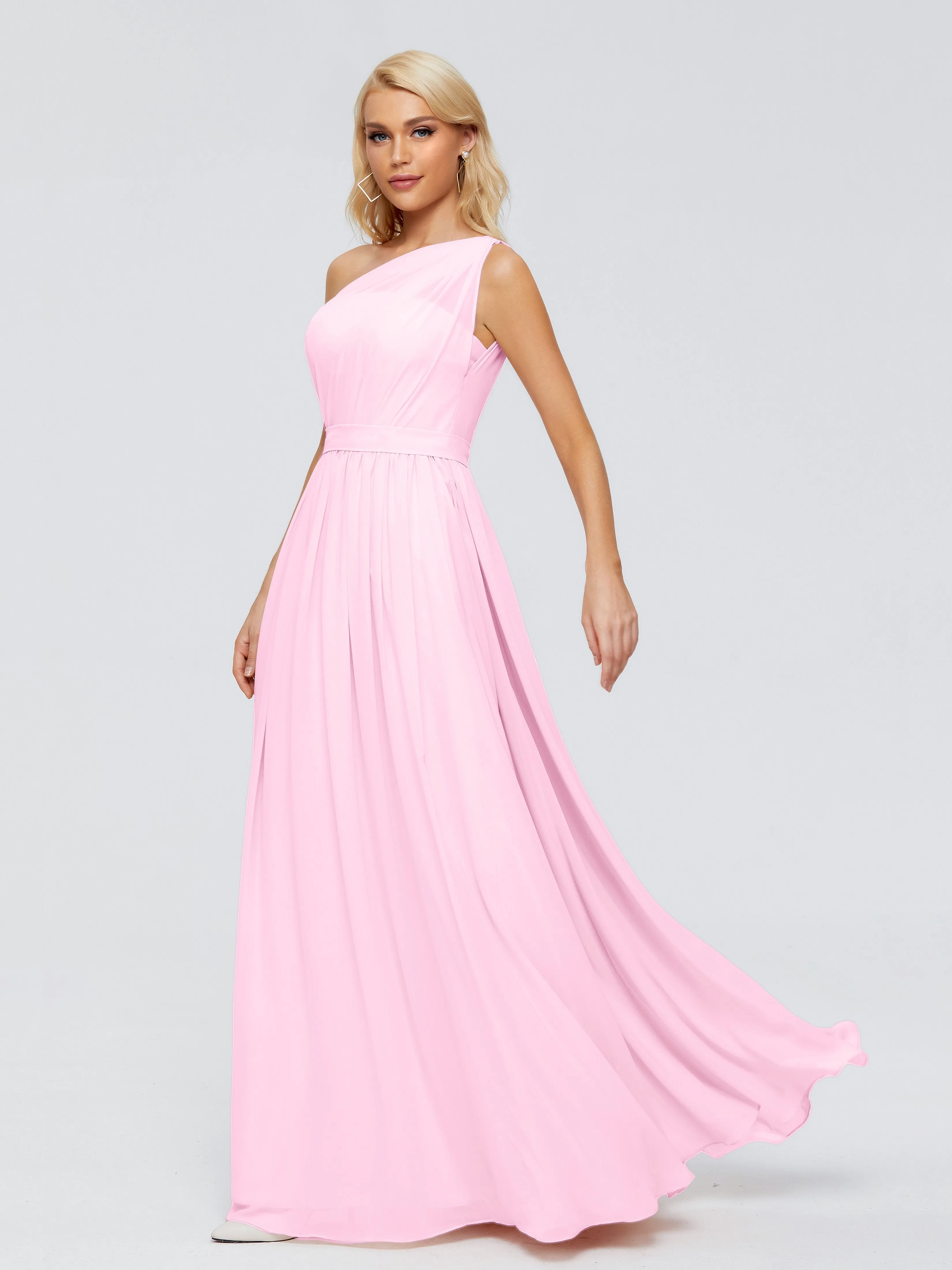 Arabella One Shoulder Sash Bridesmaid Dresses