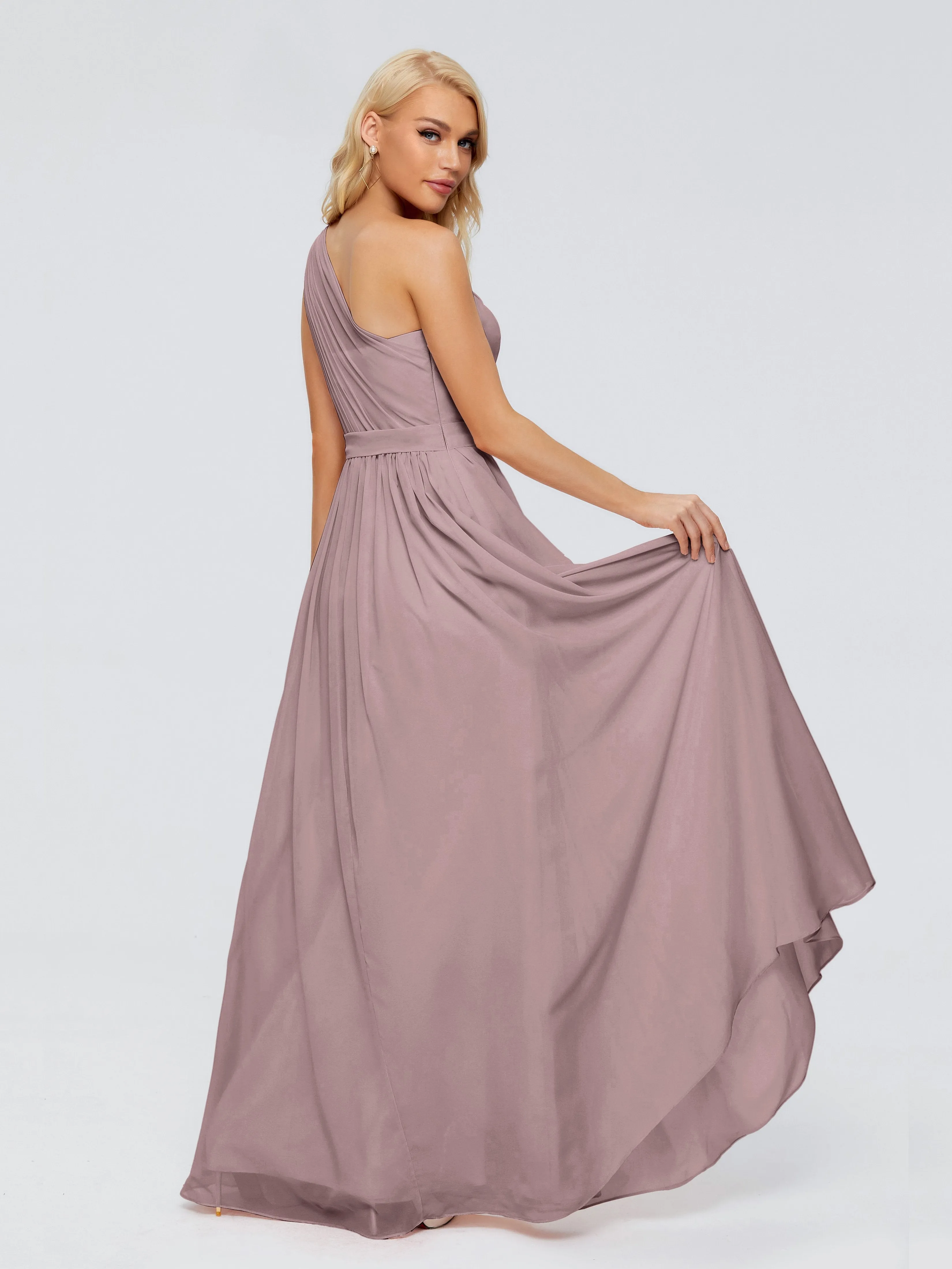 Arabella One Shoulder Sash Bridesmaid Dresses