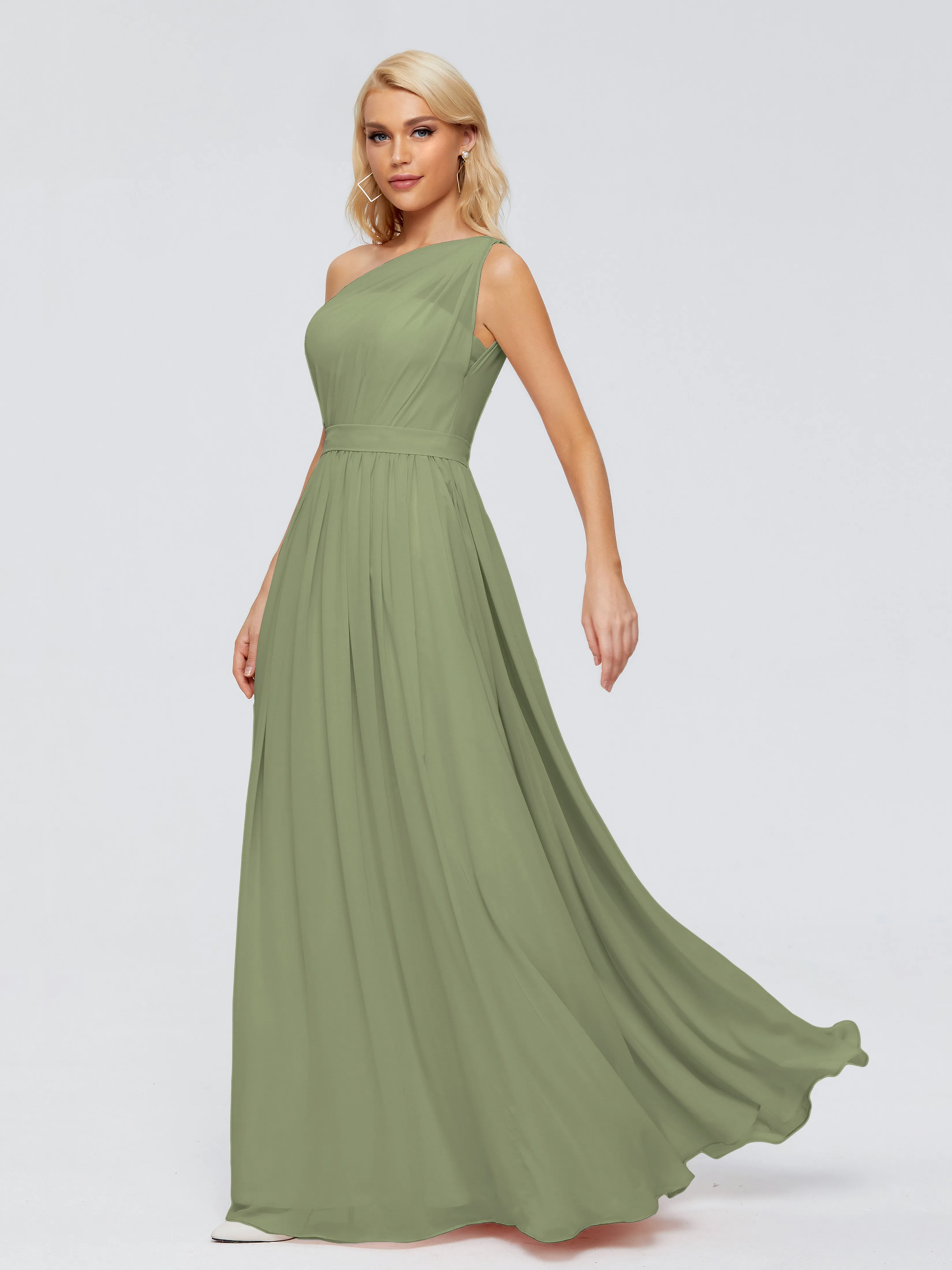 Arabella One Shoulder Sash Bridesmaid Dresses