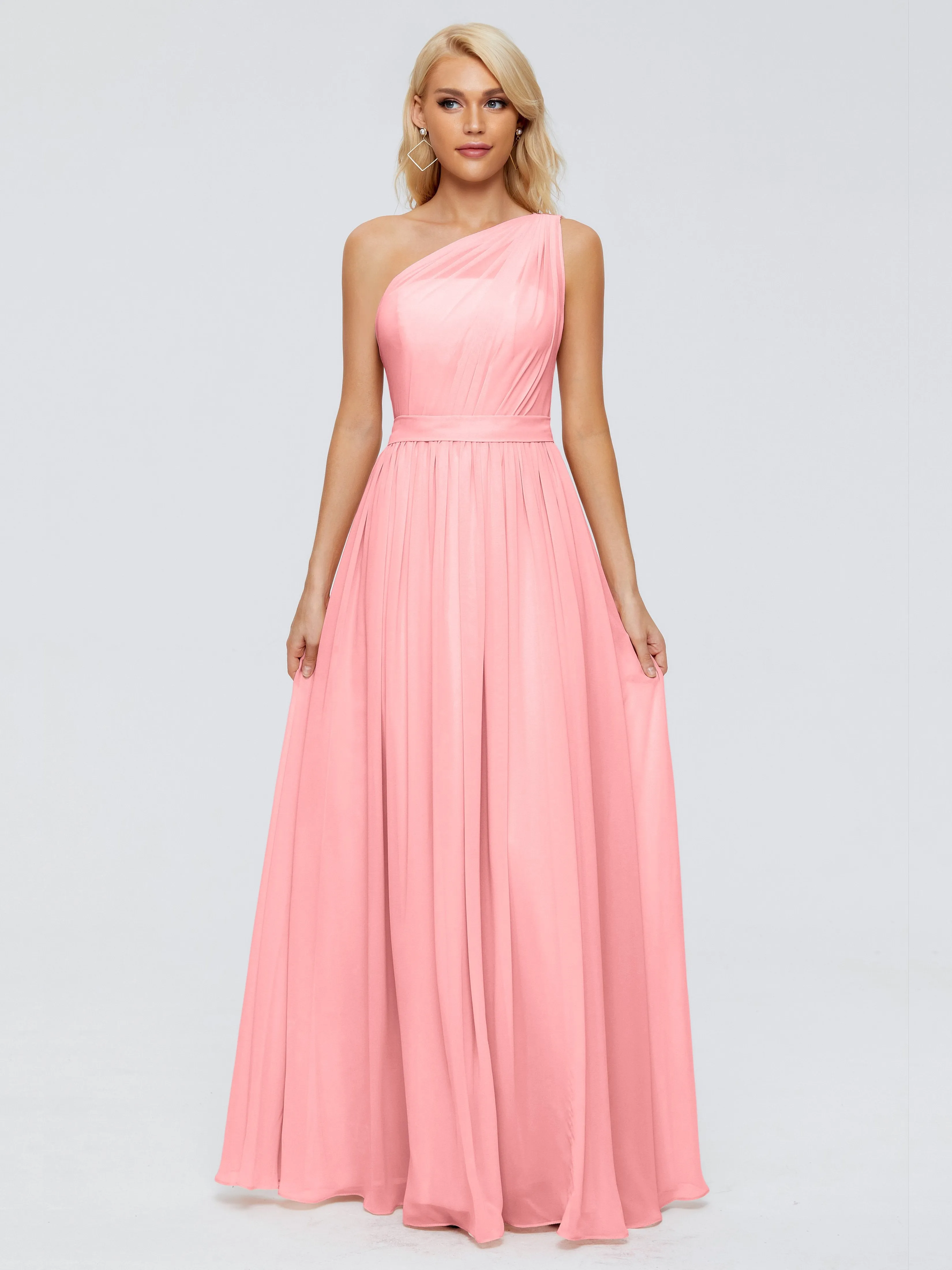 Arabella One Shoulder Sash Bridesmaid Dresses