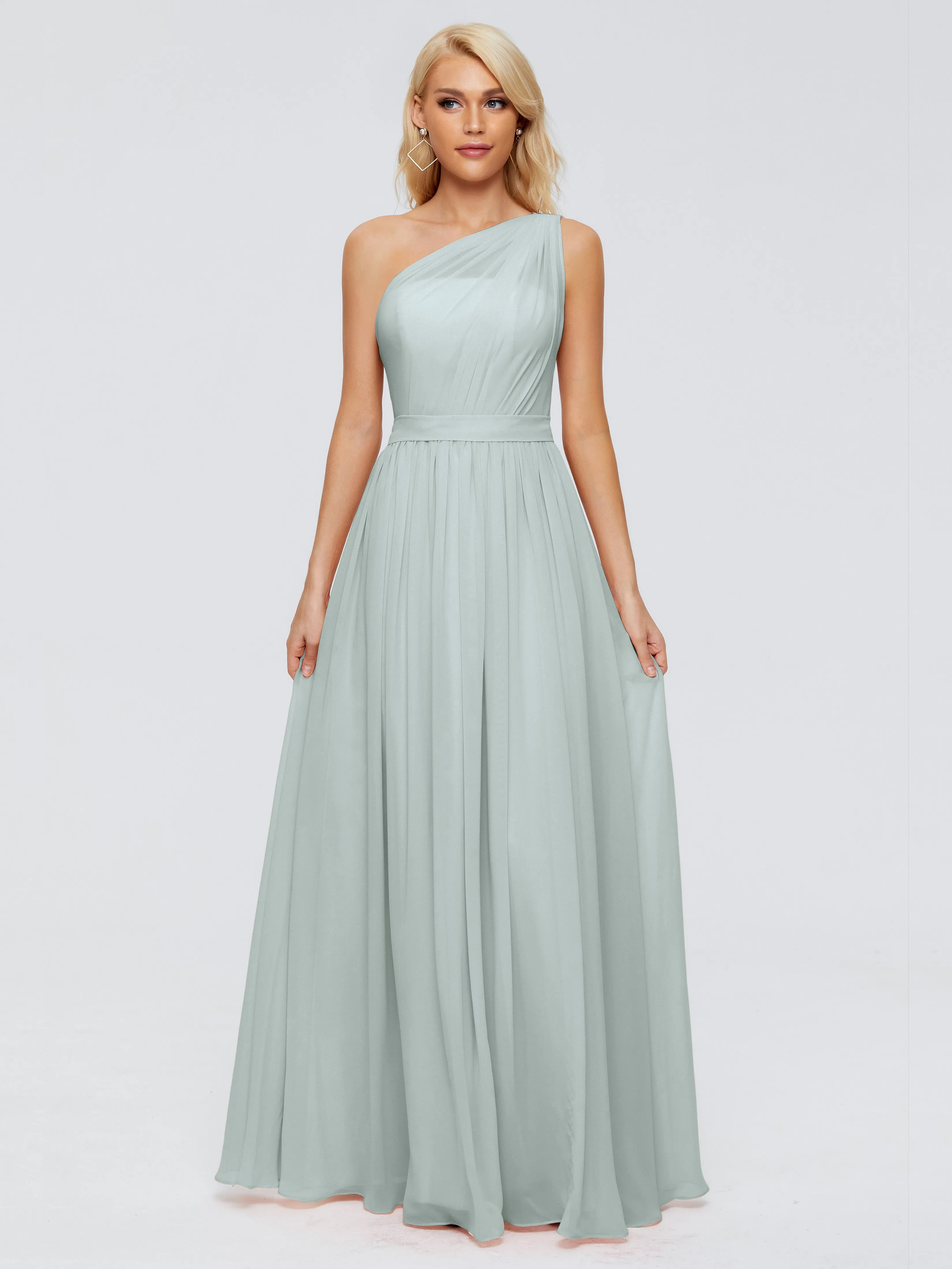 Arabella One Shoulder Sash Bridesmaid Dresses