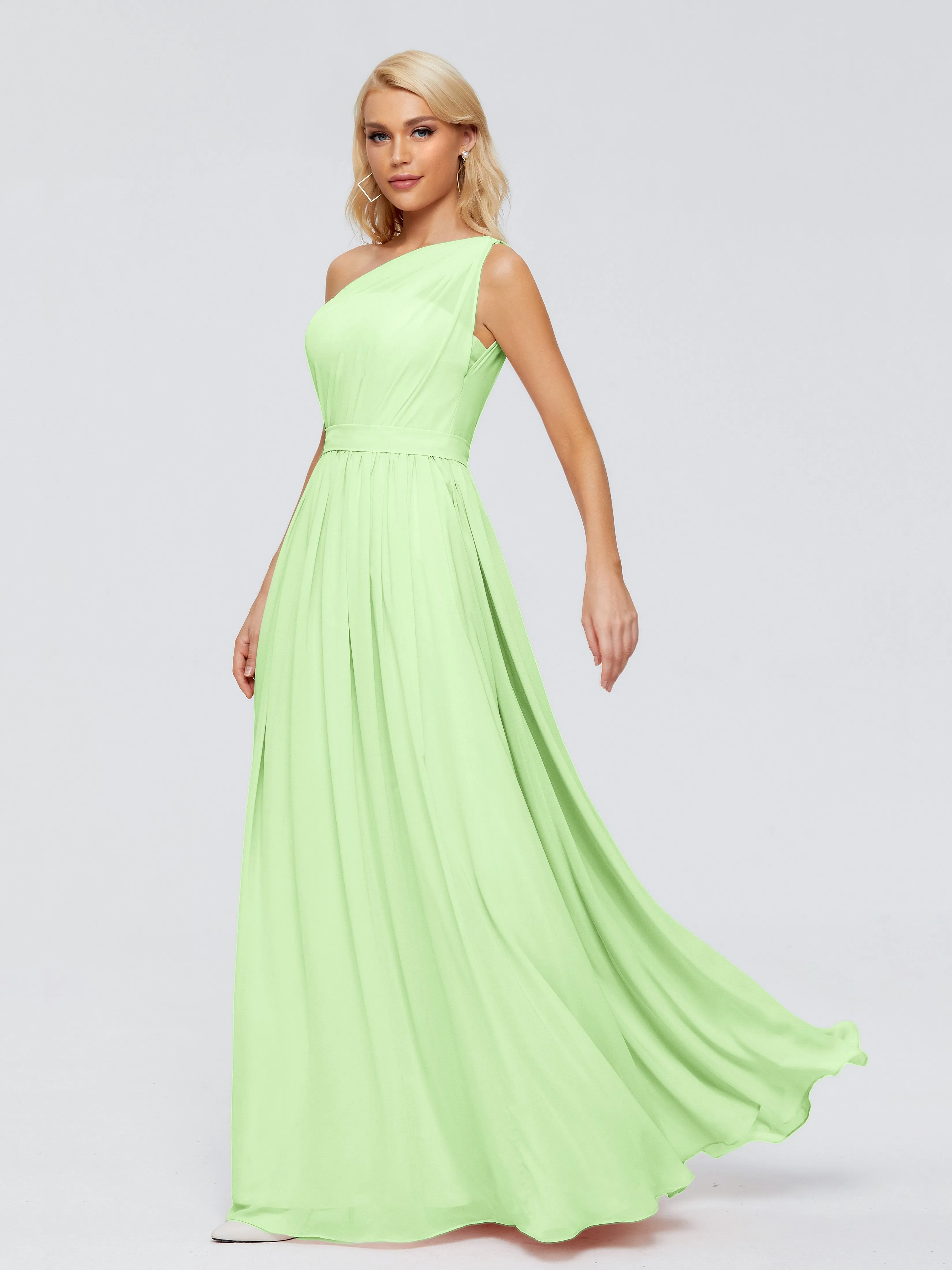 Arabella One Shoulder Sash Bridesmaid Dresses