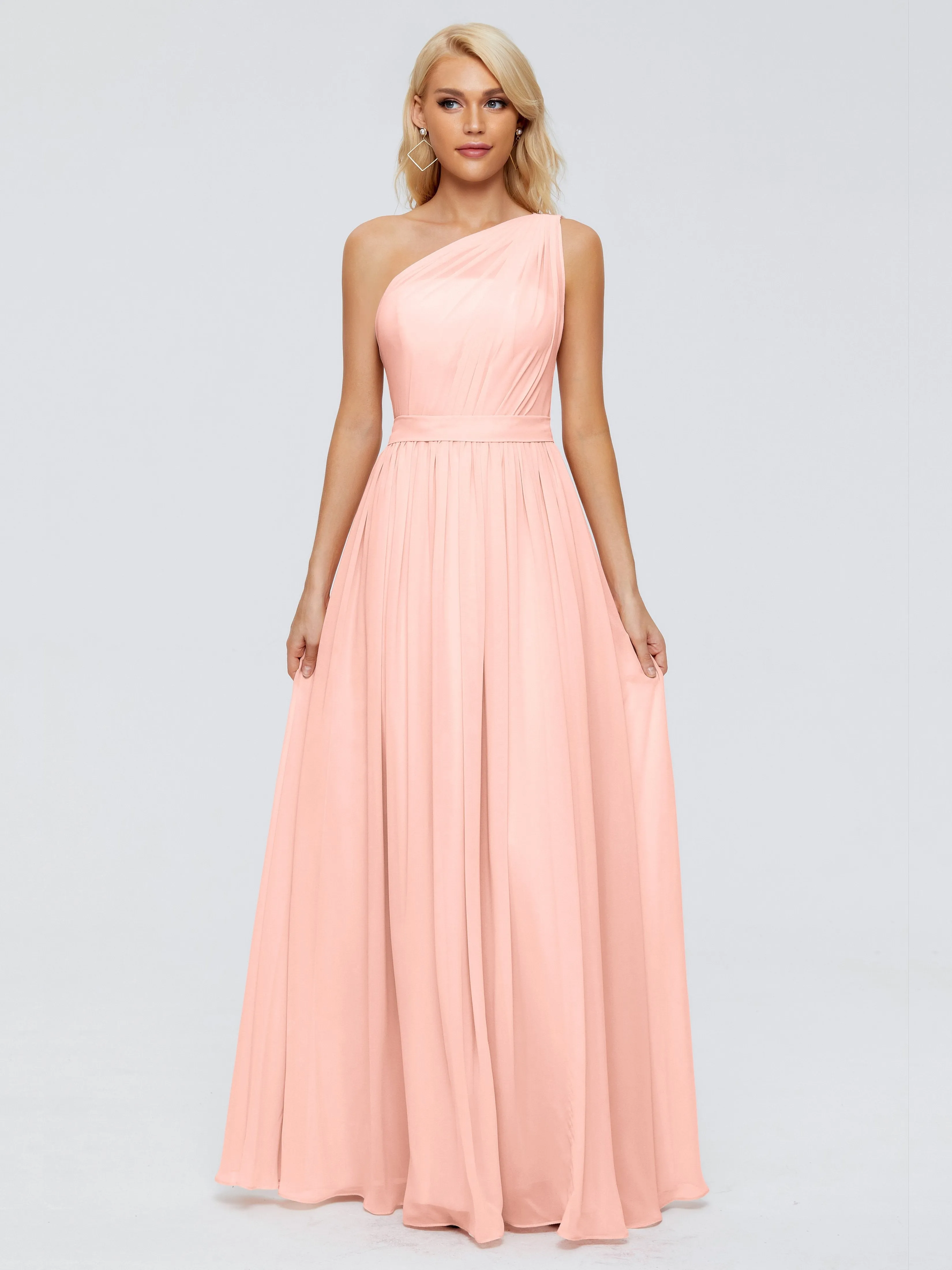 Arabella One Shoulder Sash Bridesmaid Dresses