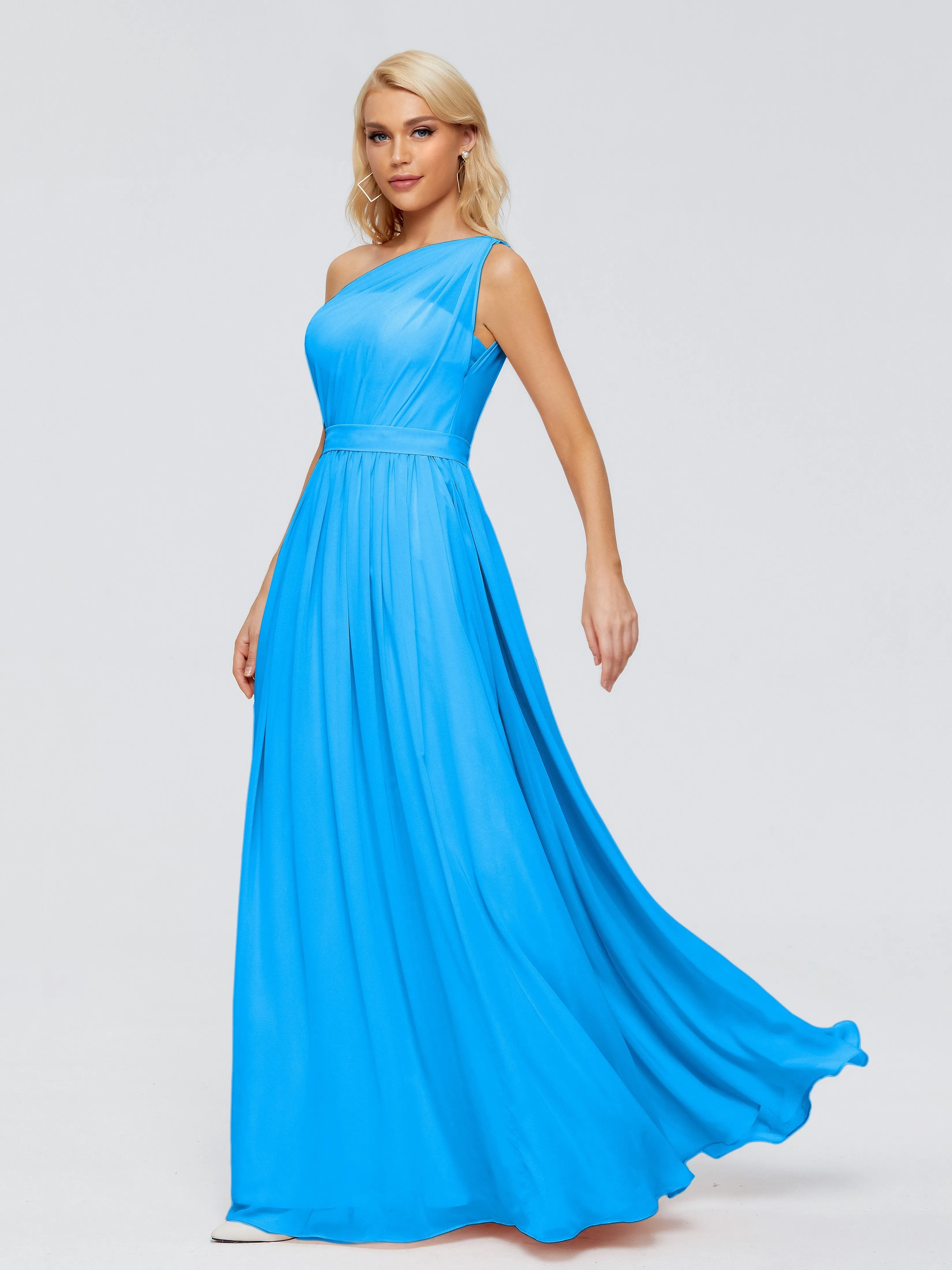 Arabella One Shoulder Sash Bridesmaid Dresses