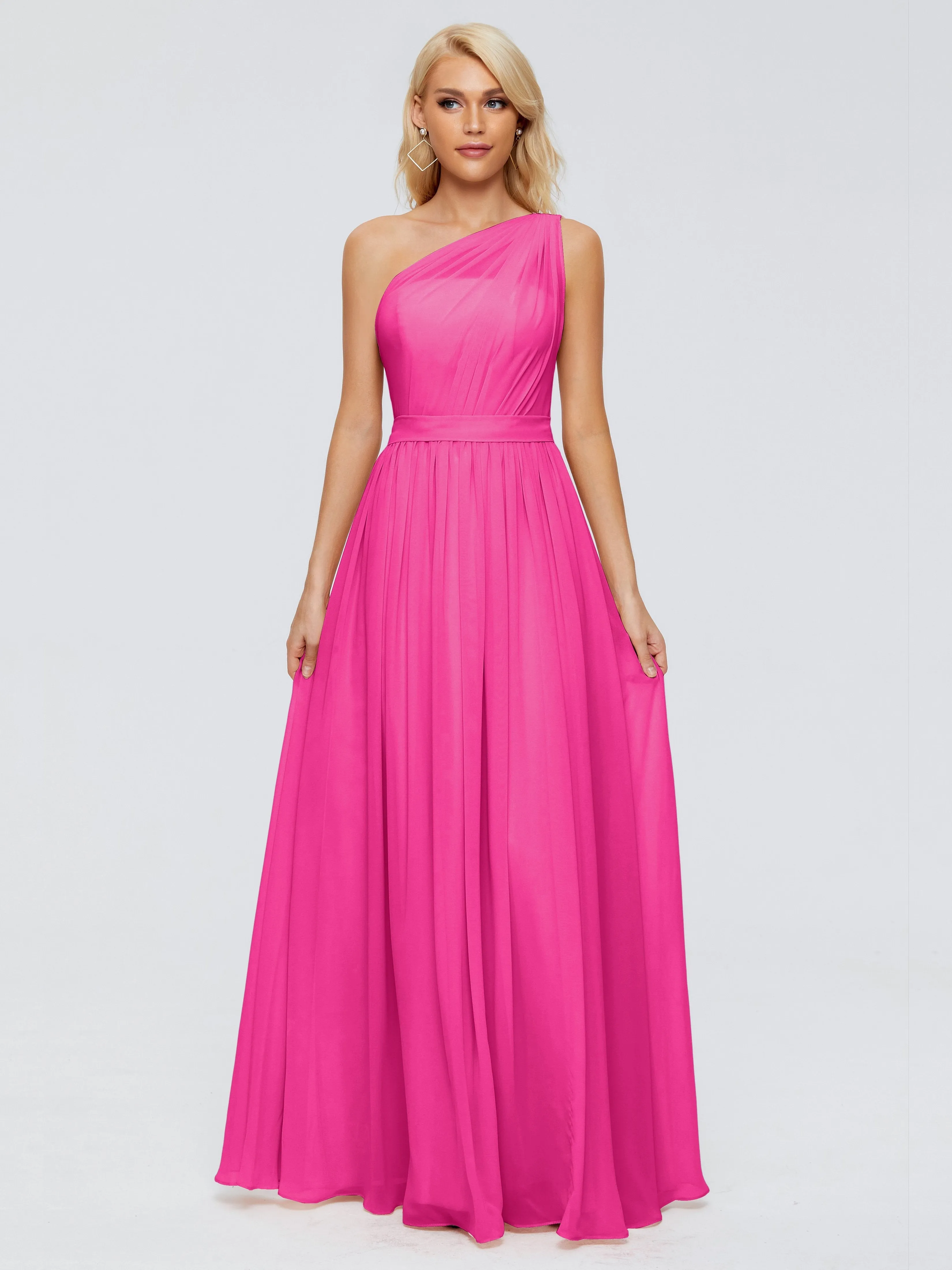 Arabella One Shoulder Sash Bridesmaid Dresses