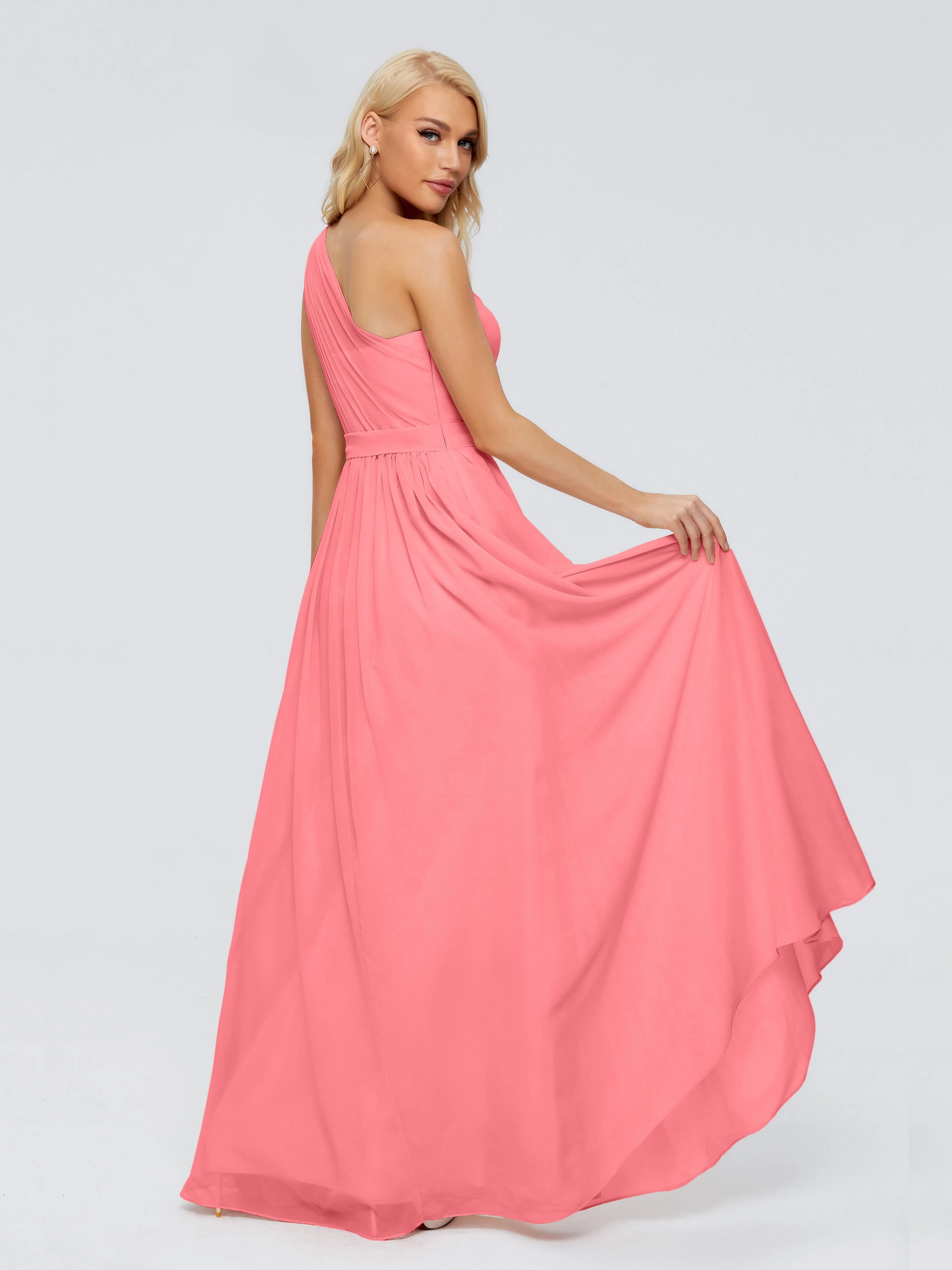 Arabella One Shoulder Sash Bridesmaid Dresses