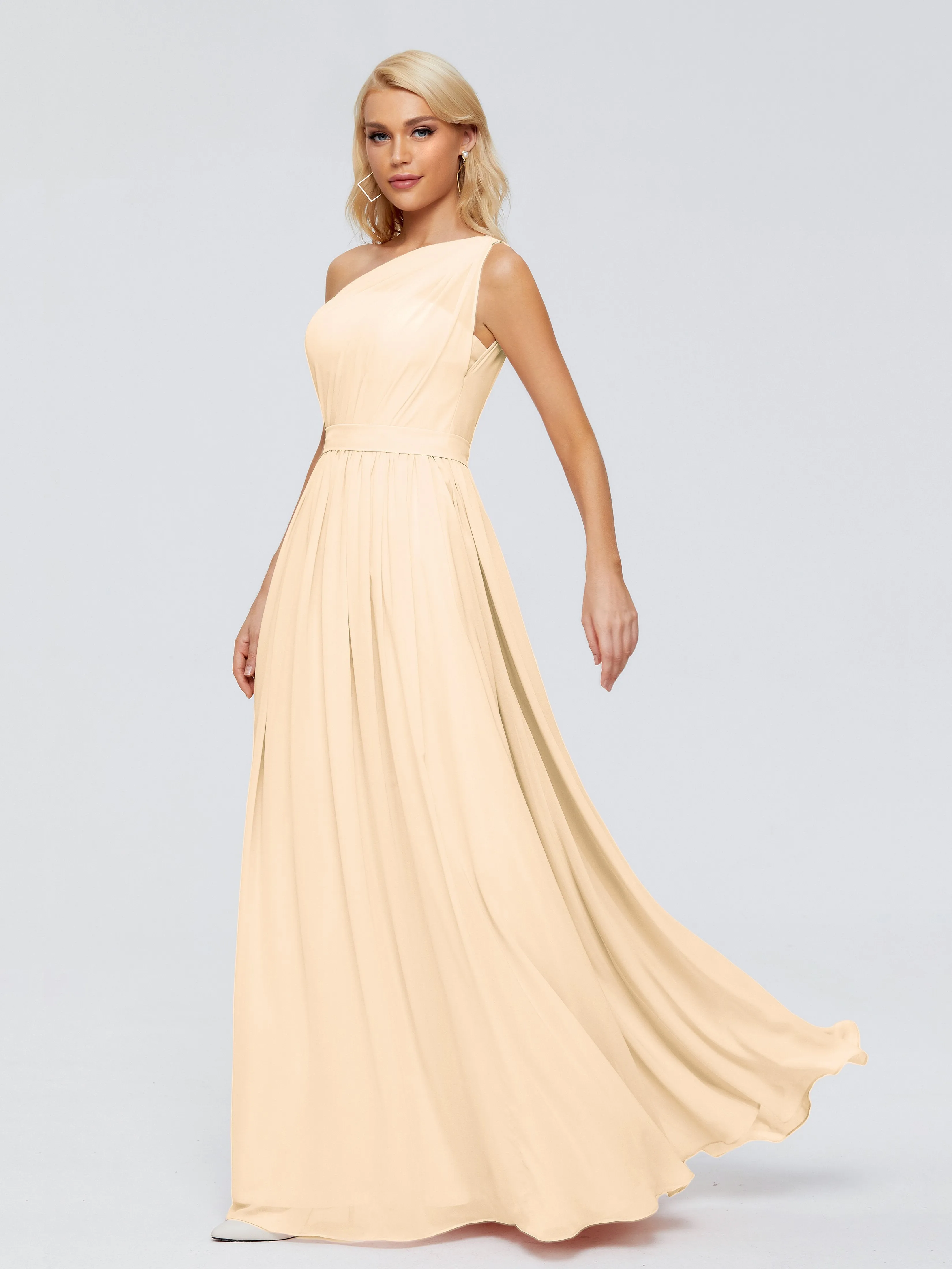 Arabella One Shoulder Sash Bridesmaid Dresses