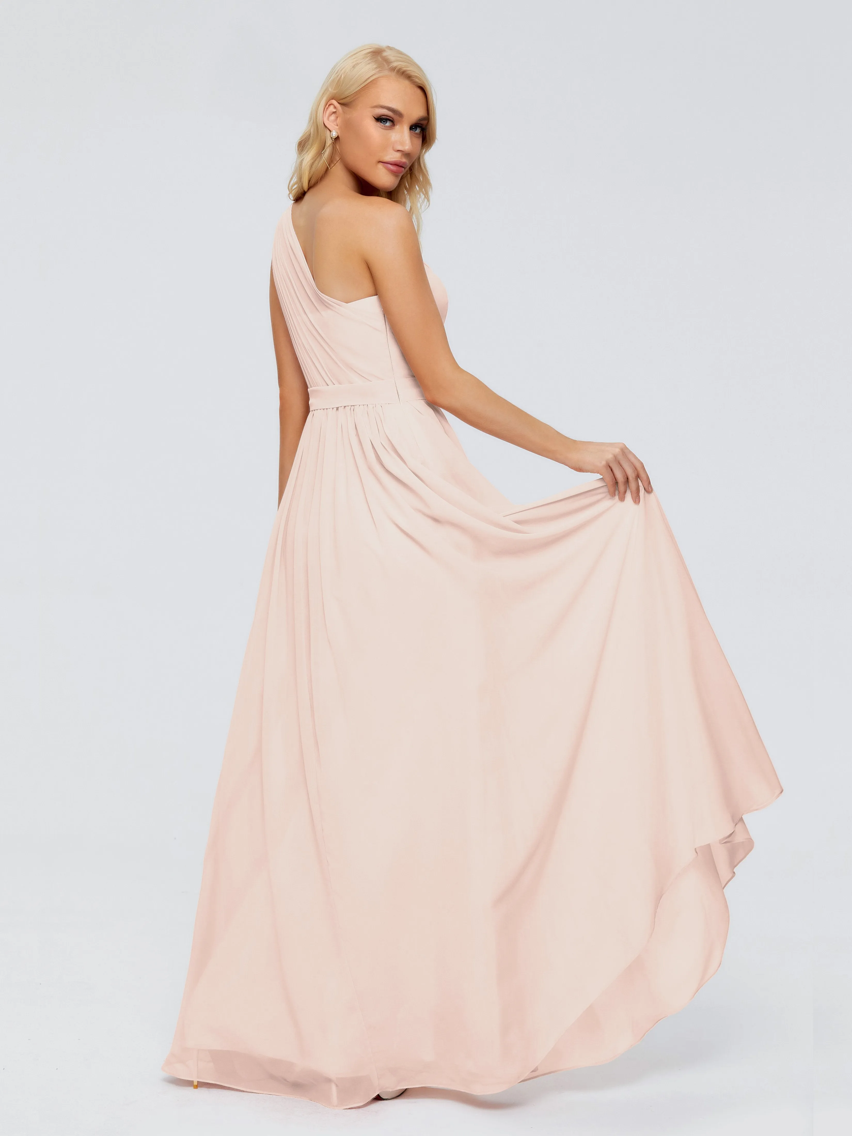 Arabella One Shoulder Sash Bridesmaid Dresses