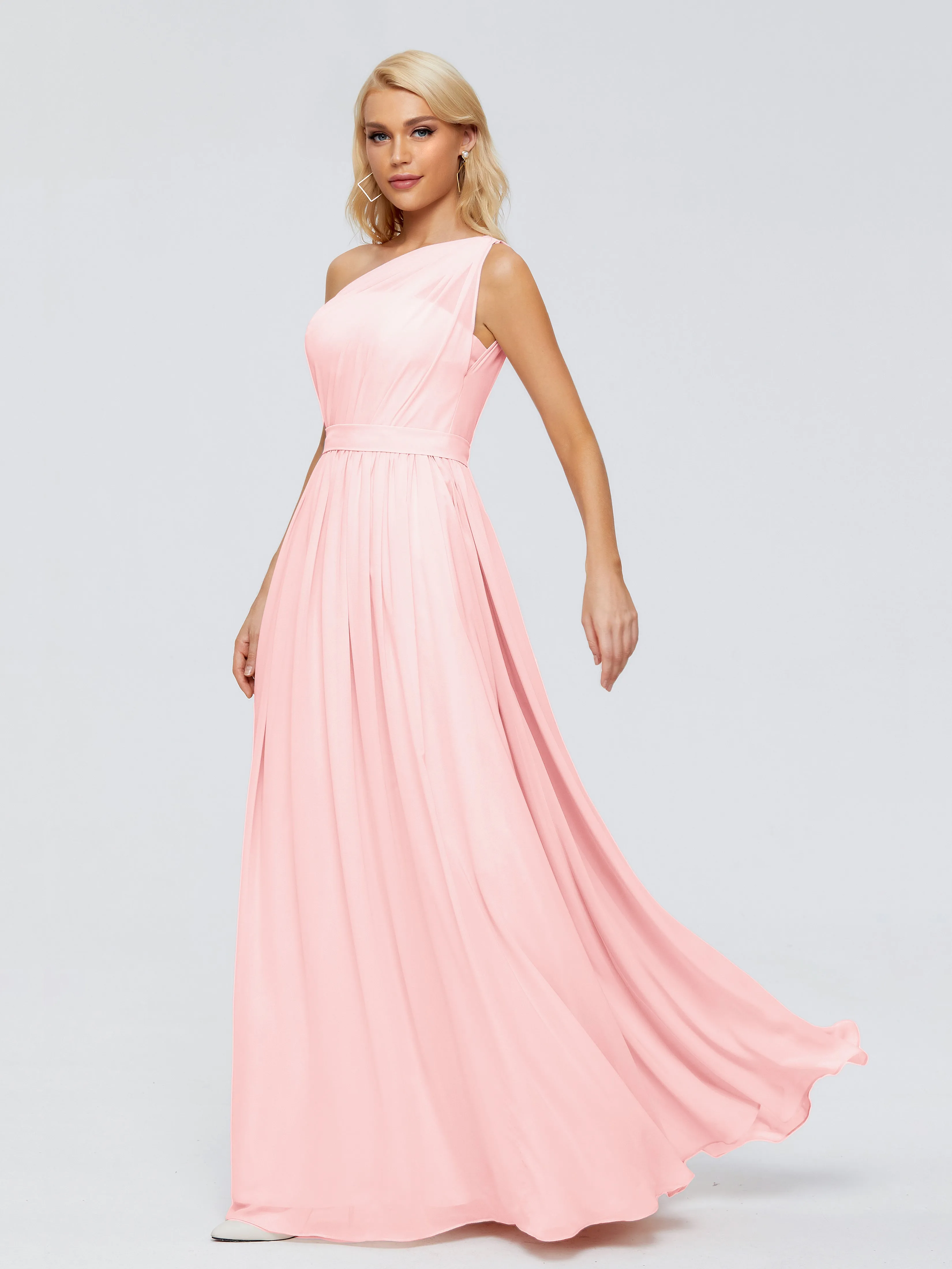 Arabella One Shoulder Sash Bridesmaid Dresses