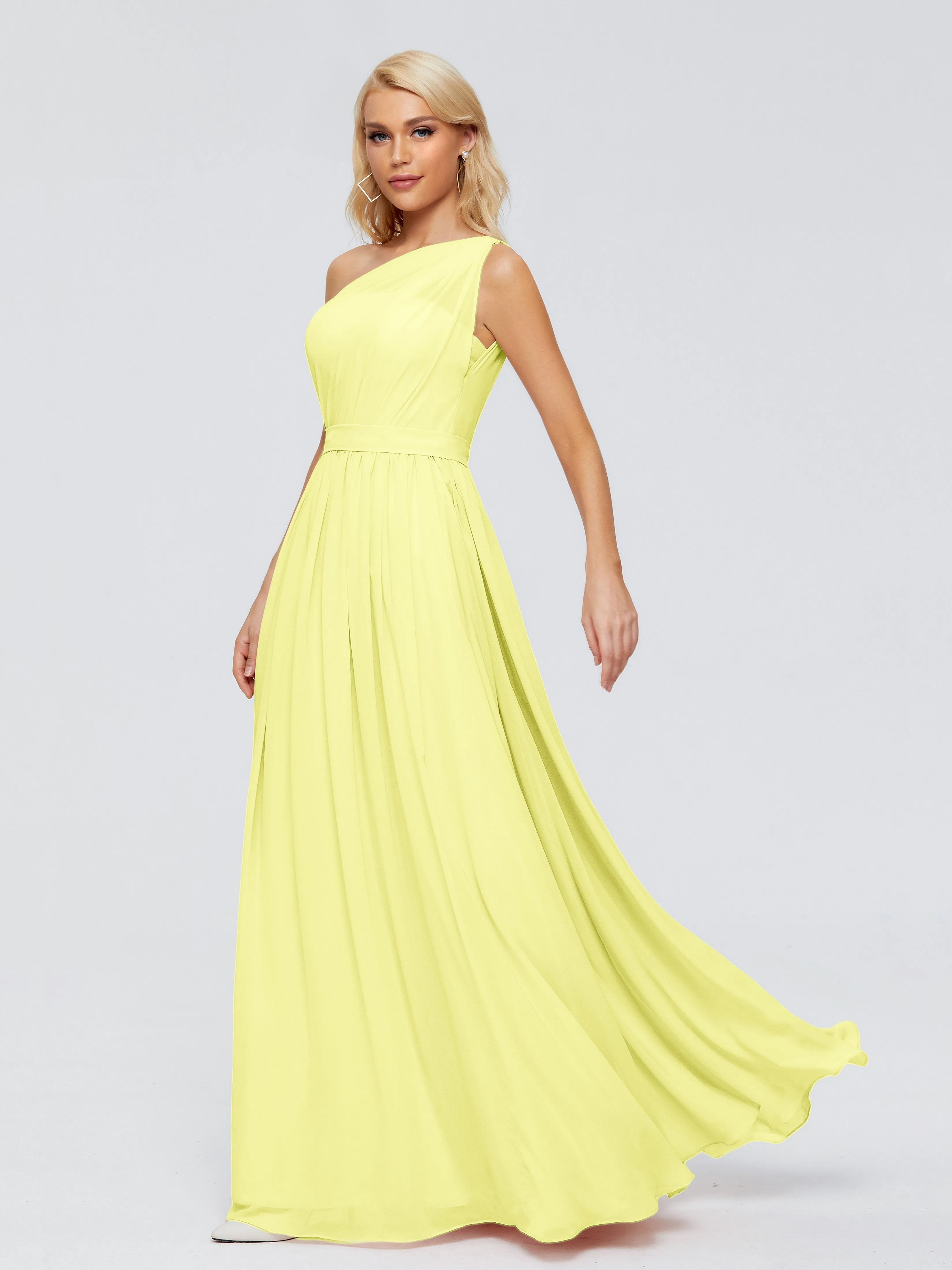 Arabella One Shoulder Sash Bridesmaid Dresses