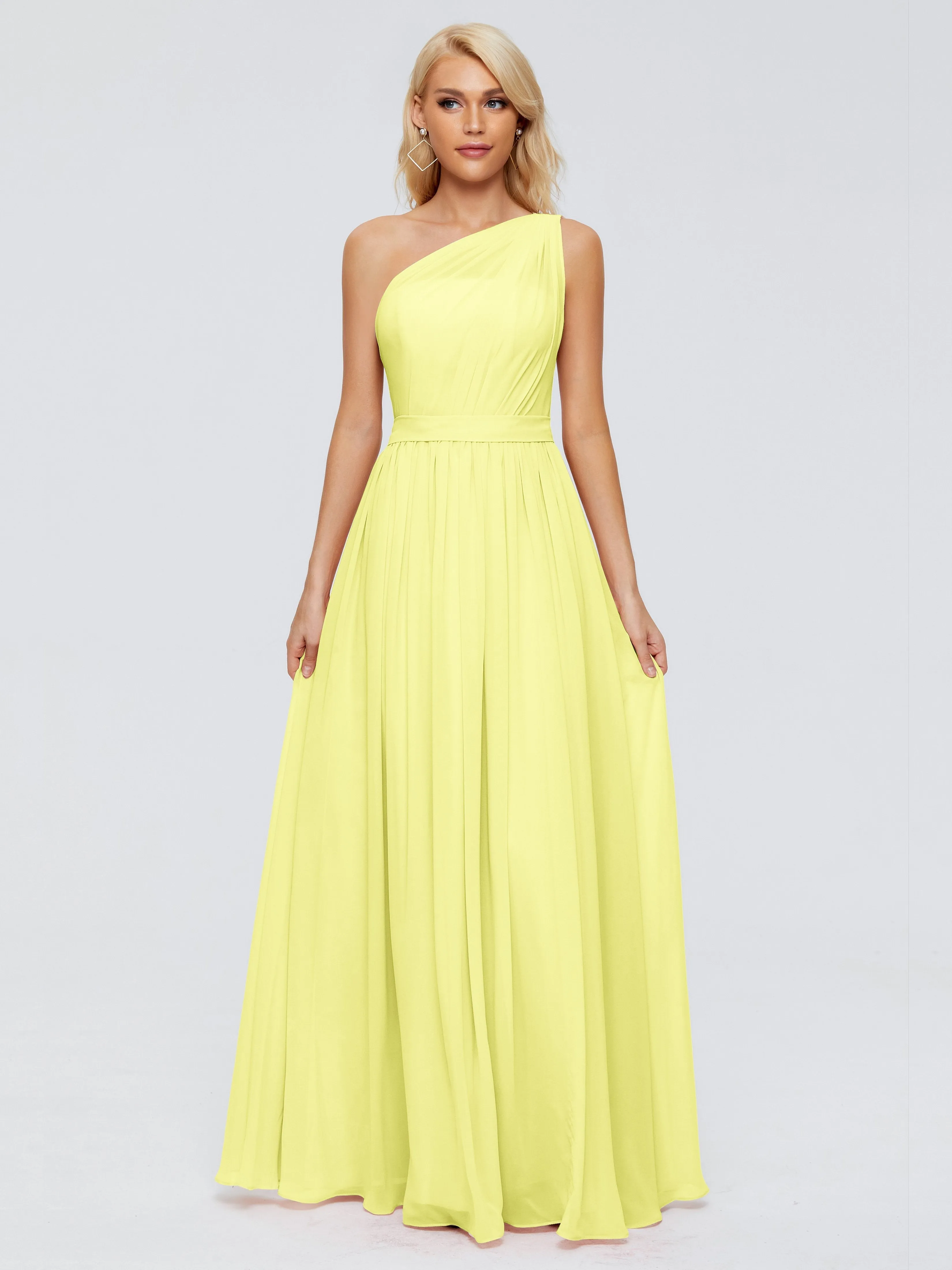 Arabella One Shoulder Sash Bridesmaid Dresses