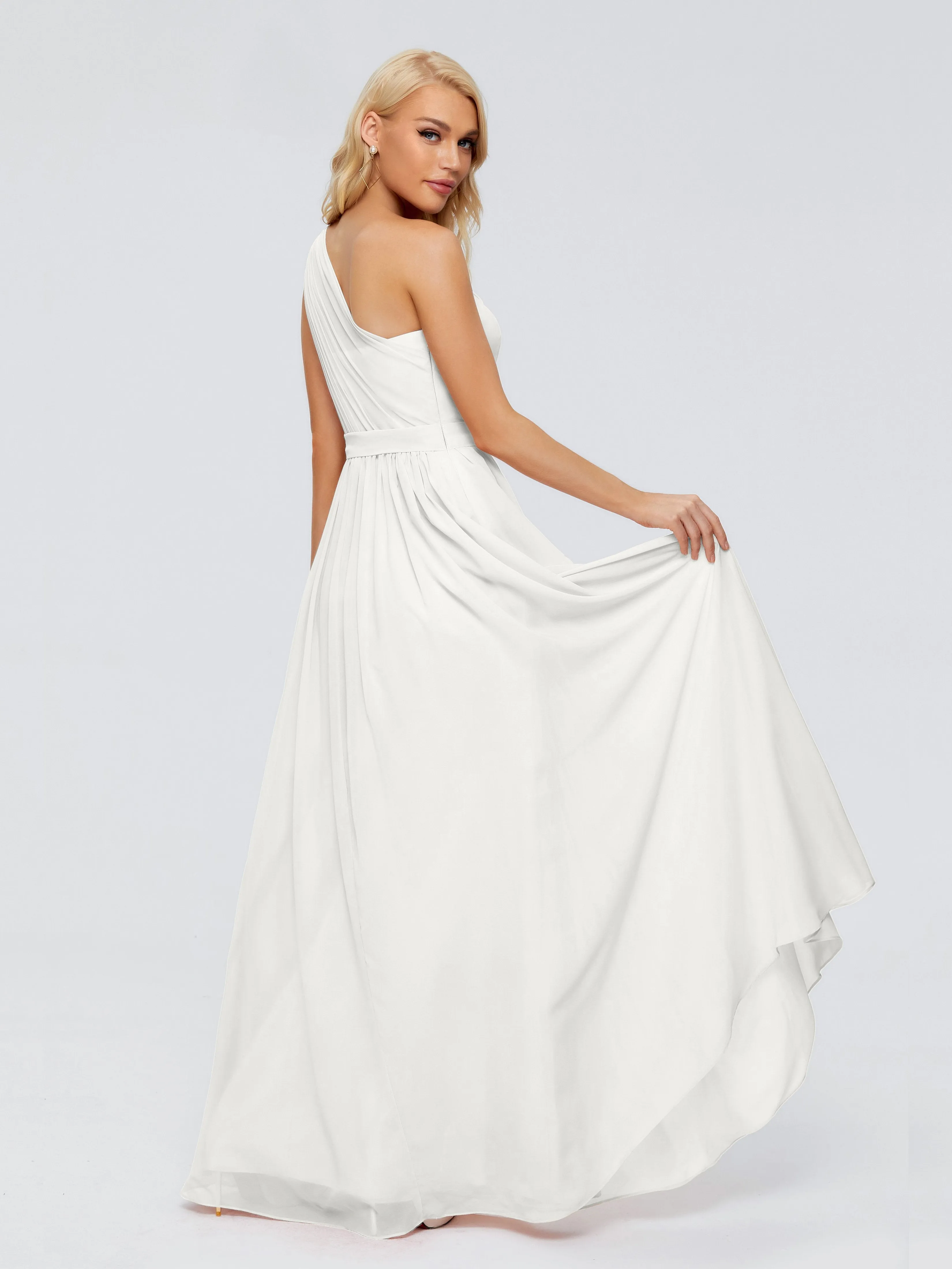 Arabella One Shoulder Sash Bridesmaid Dresses