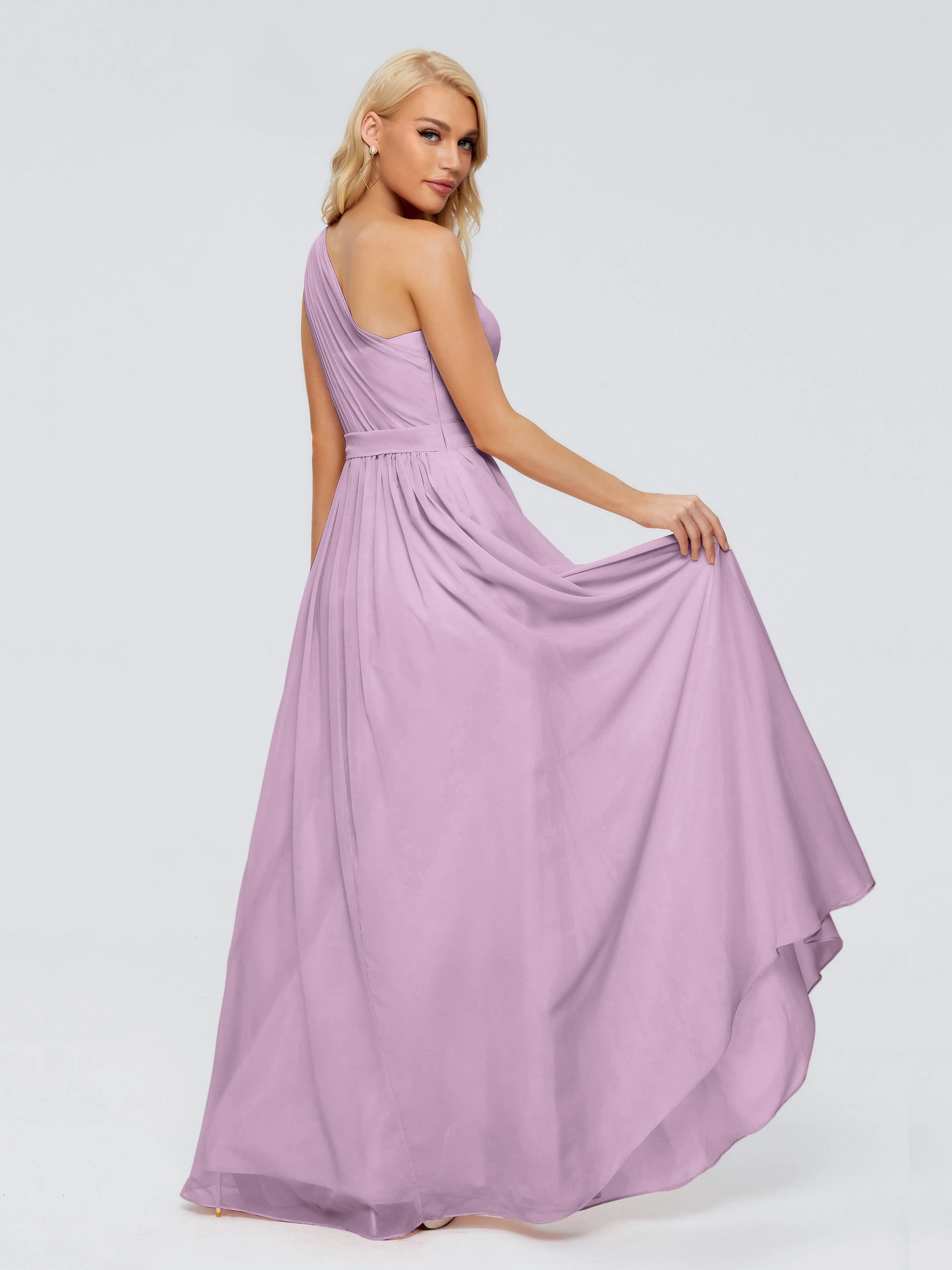 Arabella One Shoulder Sash Bridesmaid Dresses