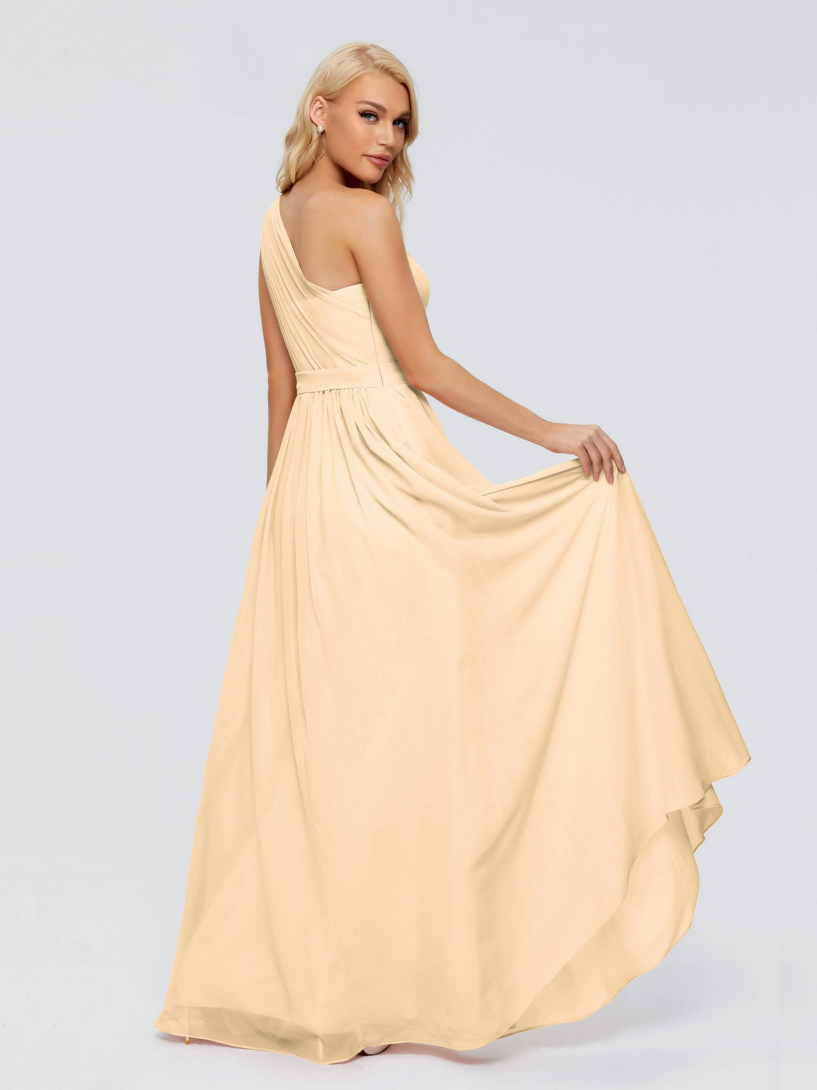 Arabella One Shoulder Sash Bridesmaid Dresses