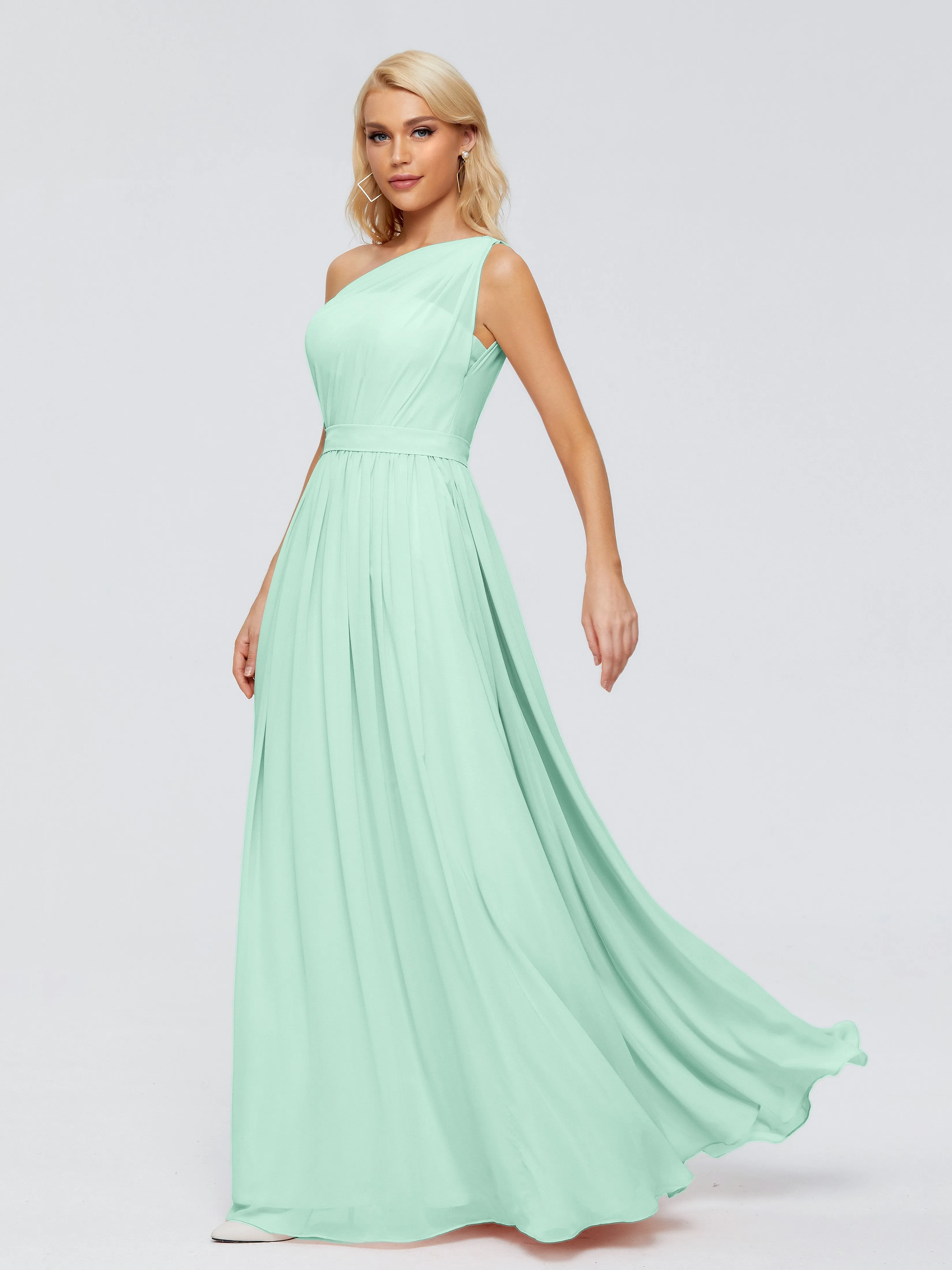 Arabella One Shoulder Sash Bridesmaid Dresses