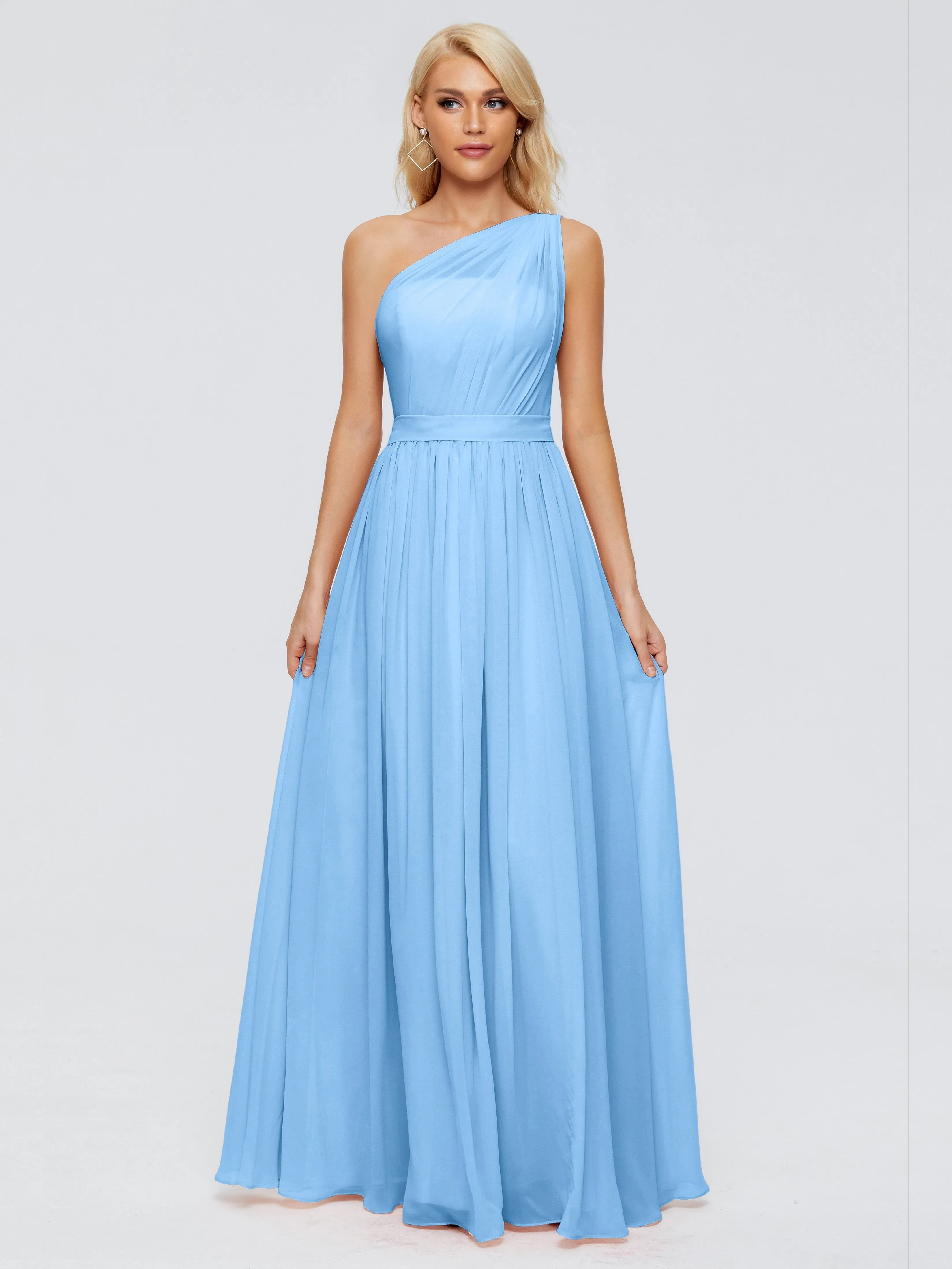 Arabella One Shoulder Sash Bridesmaid Dresses