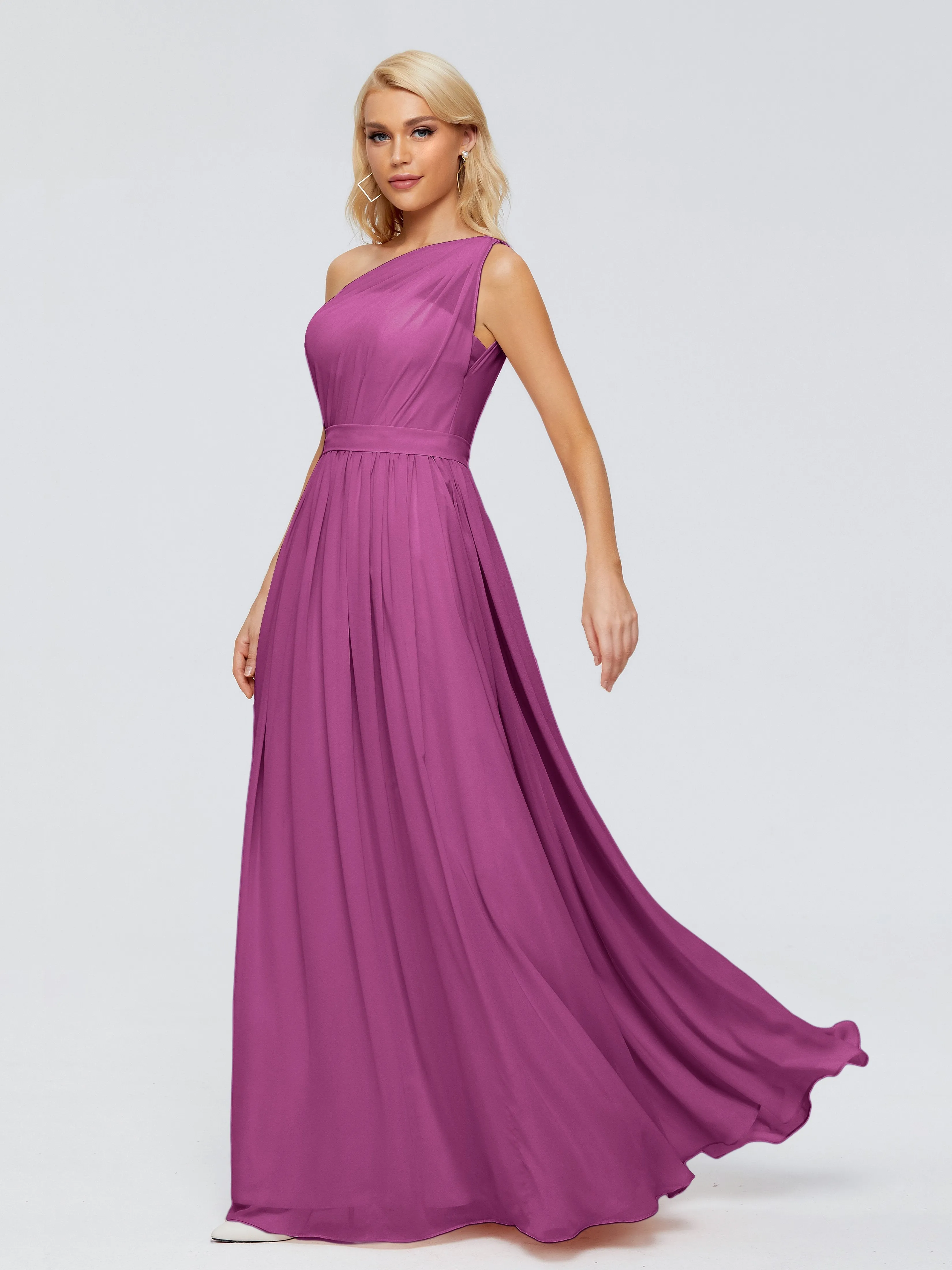 Arabella One Shoulder Sash Bridesmaid Dresses