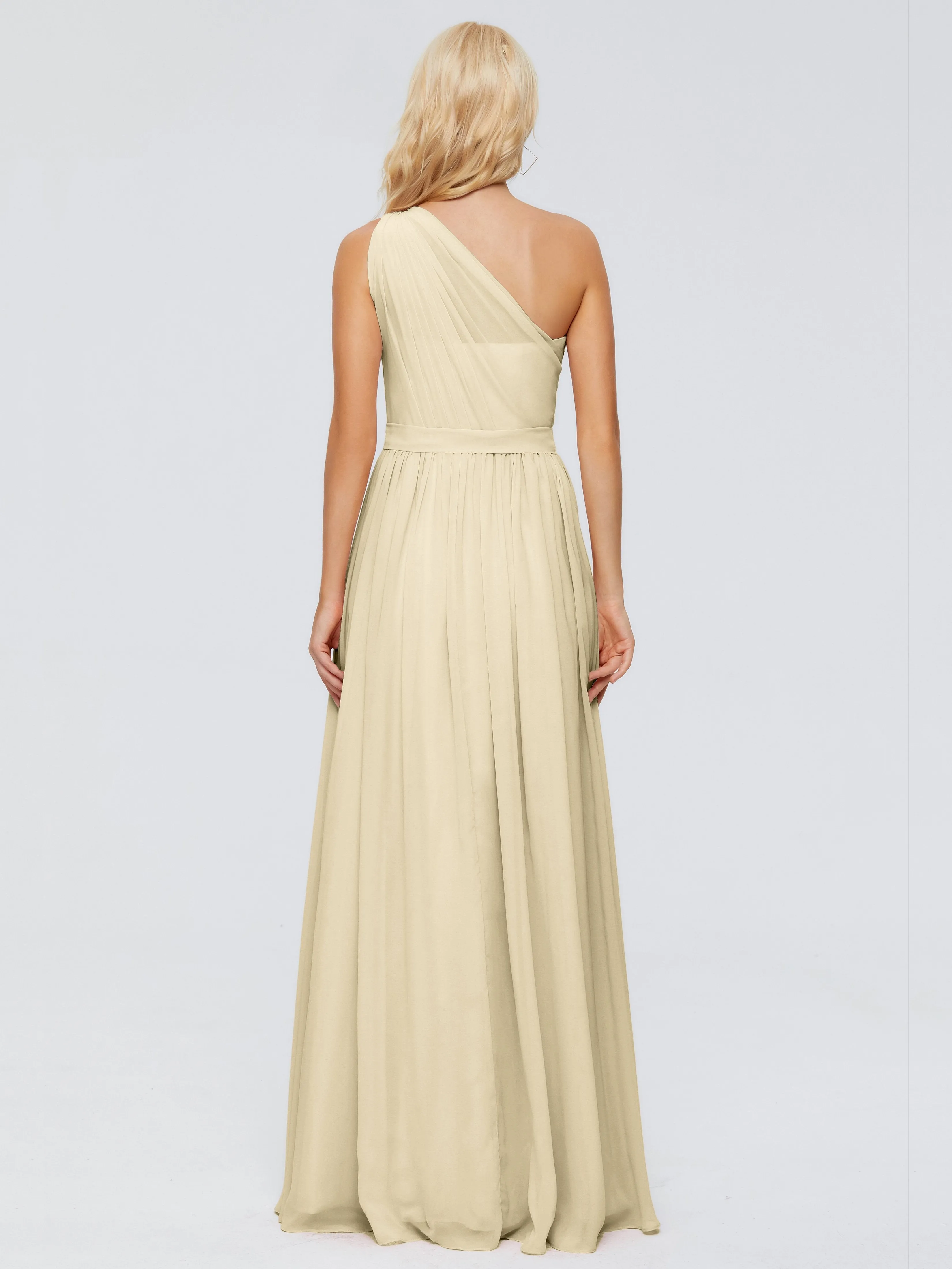 Arabella One Shoulder Sash Bridesmaid Dresses