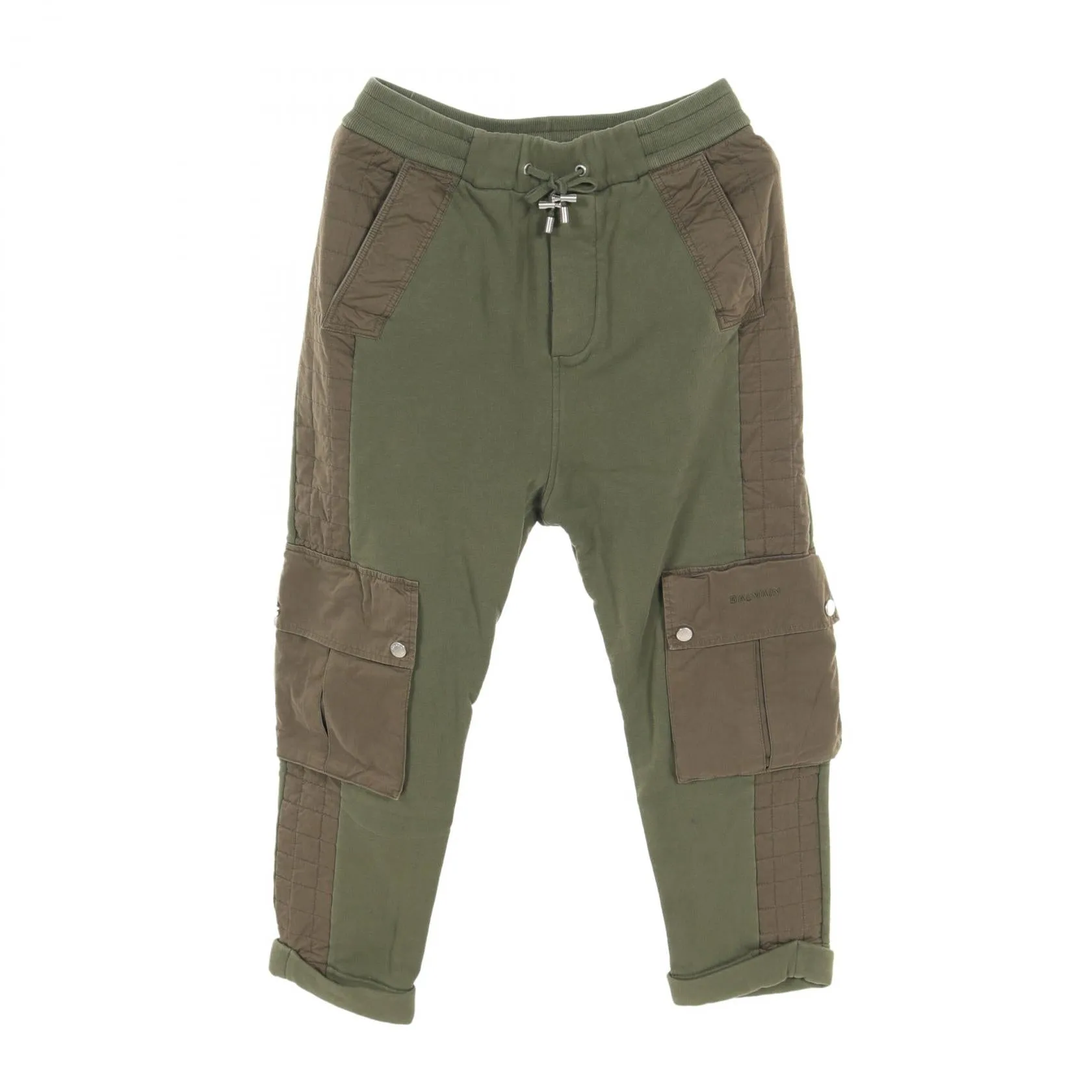 Balmain Cotton Cargo Pants Khaki