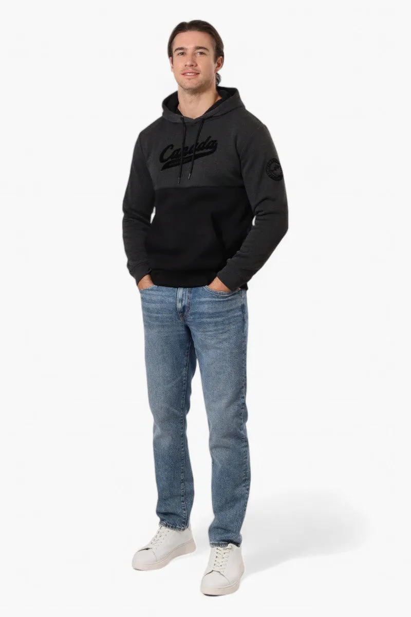 Canada Weather Gear Colour Block Chest Logo Hoodie - Black