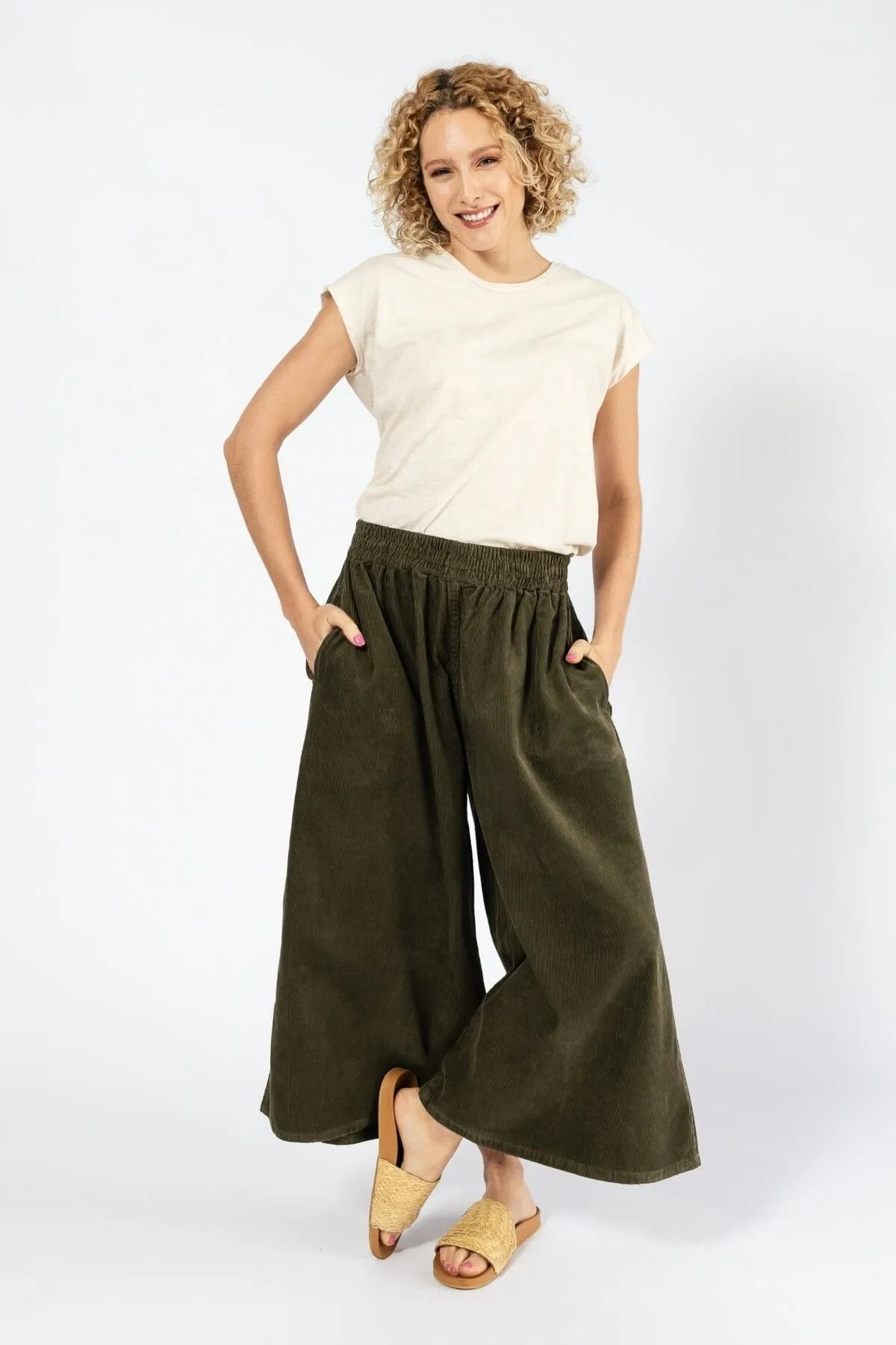 Corduroy Pants - Khaki