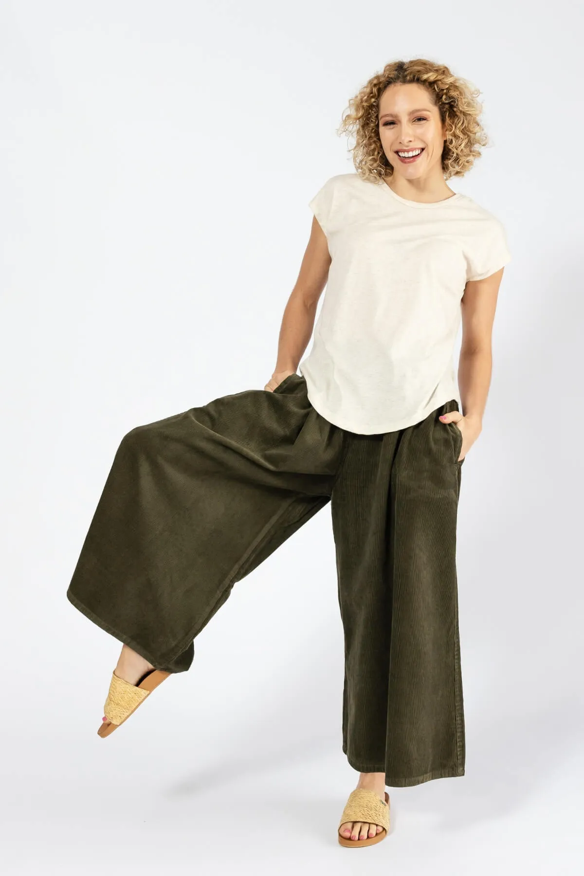 Corduroy Pants - Khaki