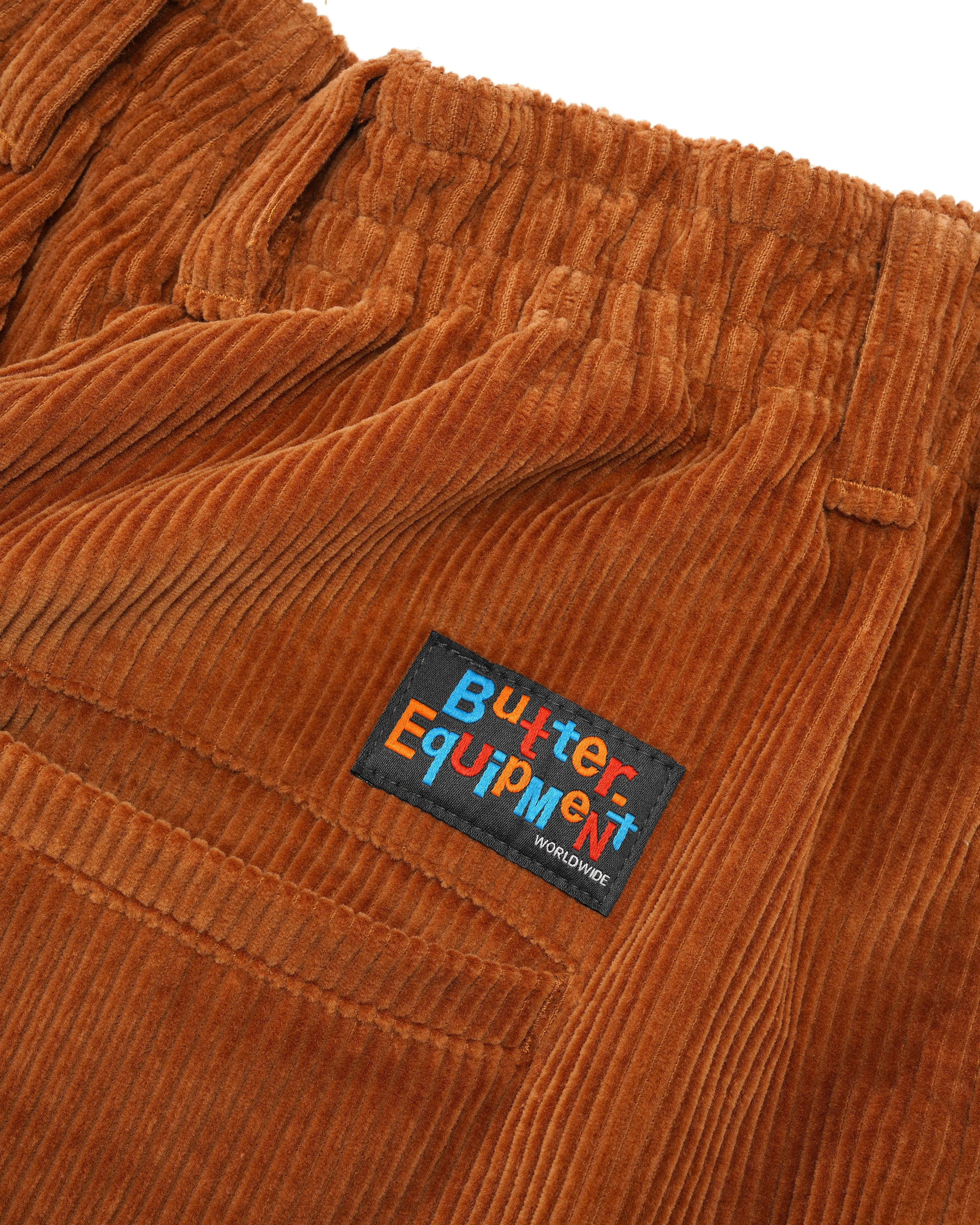 Corduroy Wide Leg Pants, Rust