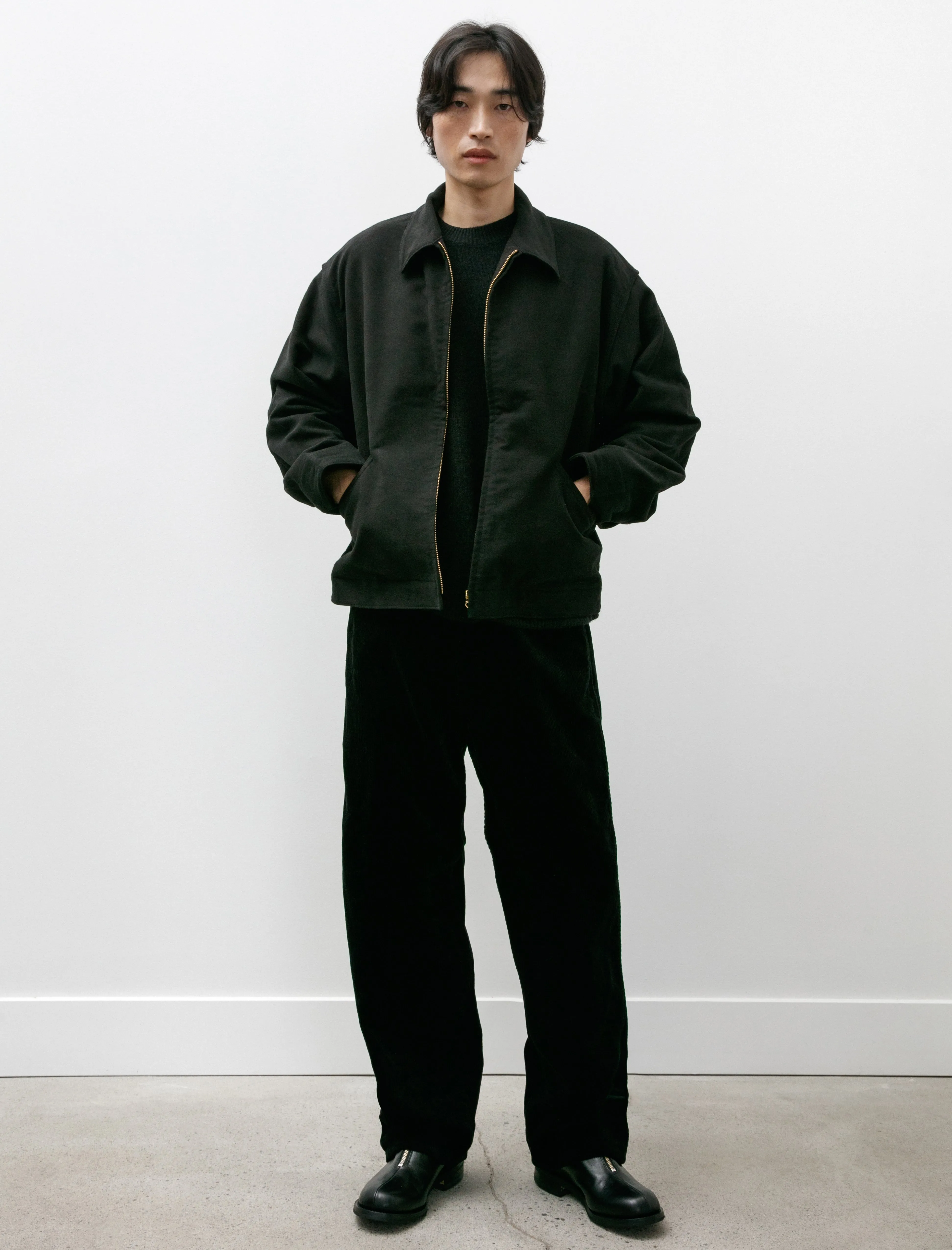 Corduroy Work Pants Black