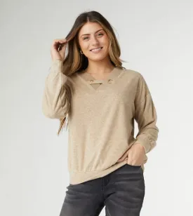 Davy V-Neck Knit Top