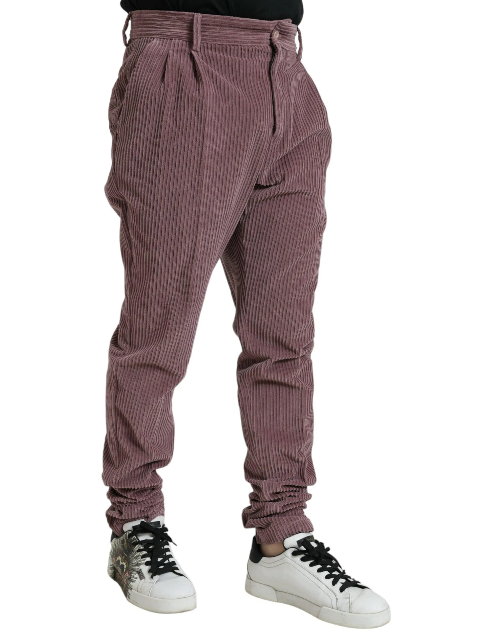 Dolce & Gabbana Purple Zipper Closure Pants