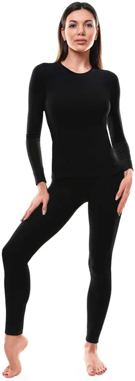 Emprella Thermal Underwear for Women, Ultra Soft Long Johns Womens Set Base Layer Clothes