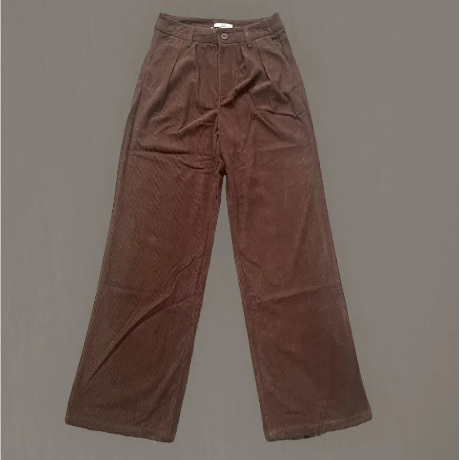 Erin Brown Corduroy Wide Leg Pant