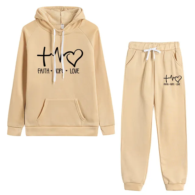 'Faith Hope Love' Christian Tracksuit Set