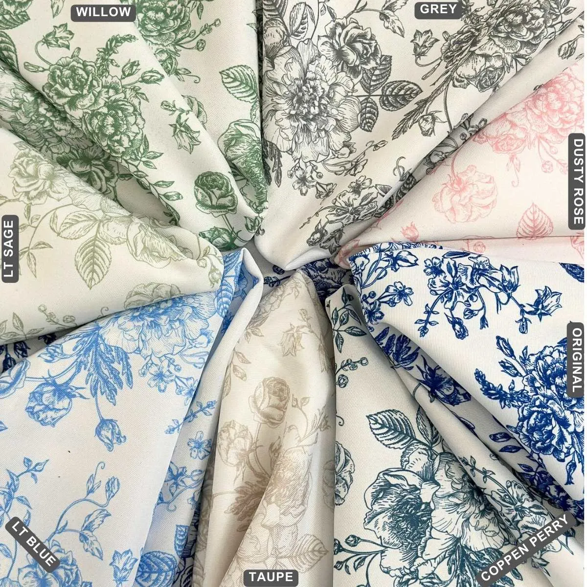 French Toile (Poly Print) Wholesale Fabric