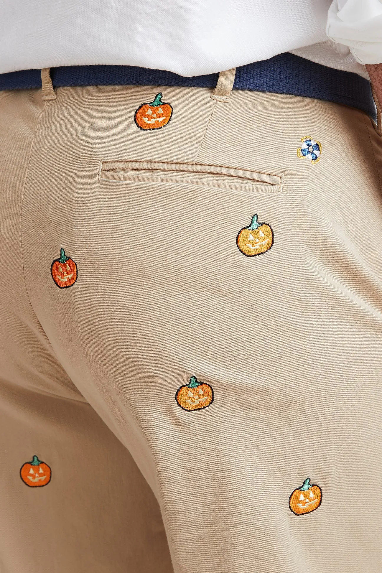 Harbor Pant Khaki with Jack O'Lantern