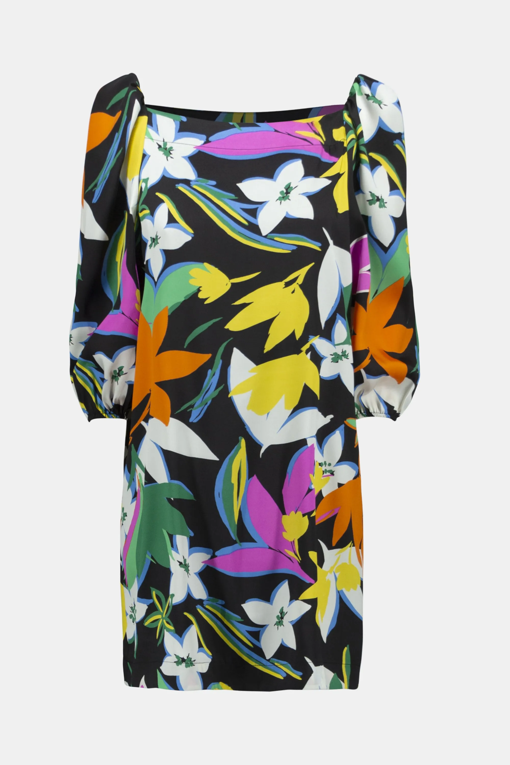 Joseph Ribkoff Floral Print Satin Dress