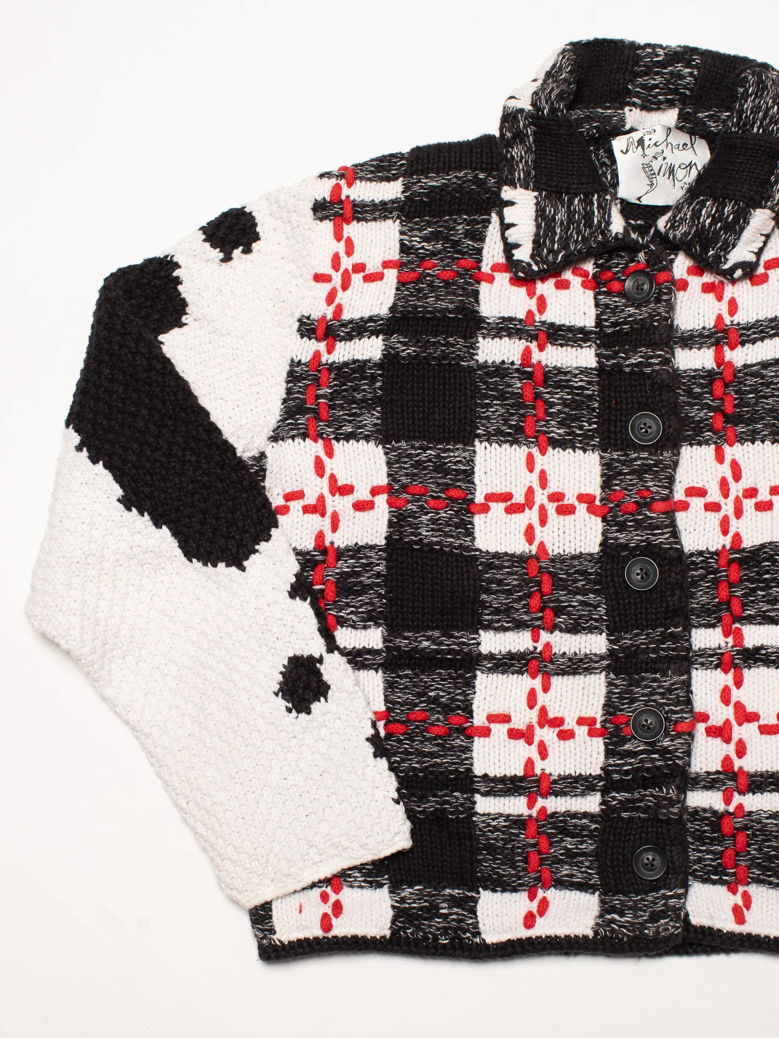 Michael Simon - Plaid Cow Sweater (M/L)