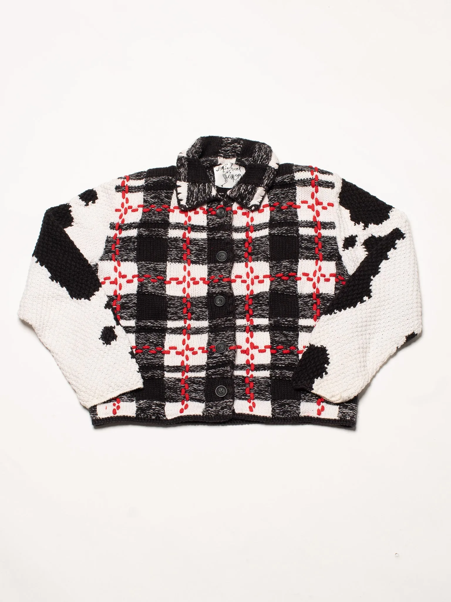 Michael Simon - Plaid Cow Sweater (M/L)