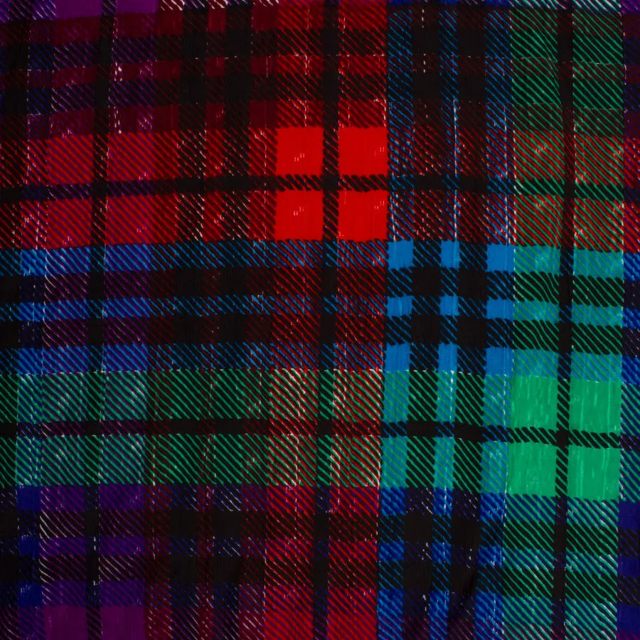 Multi-Coloured Checkered Jacquard