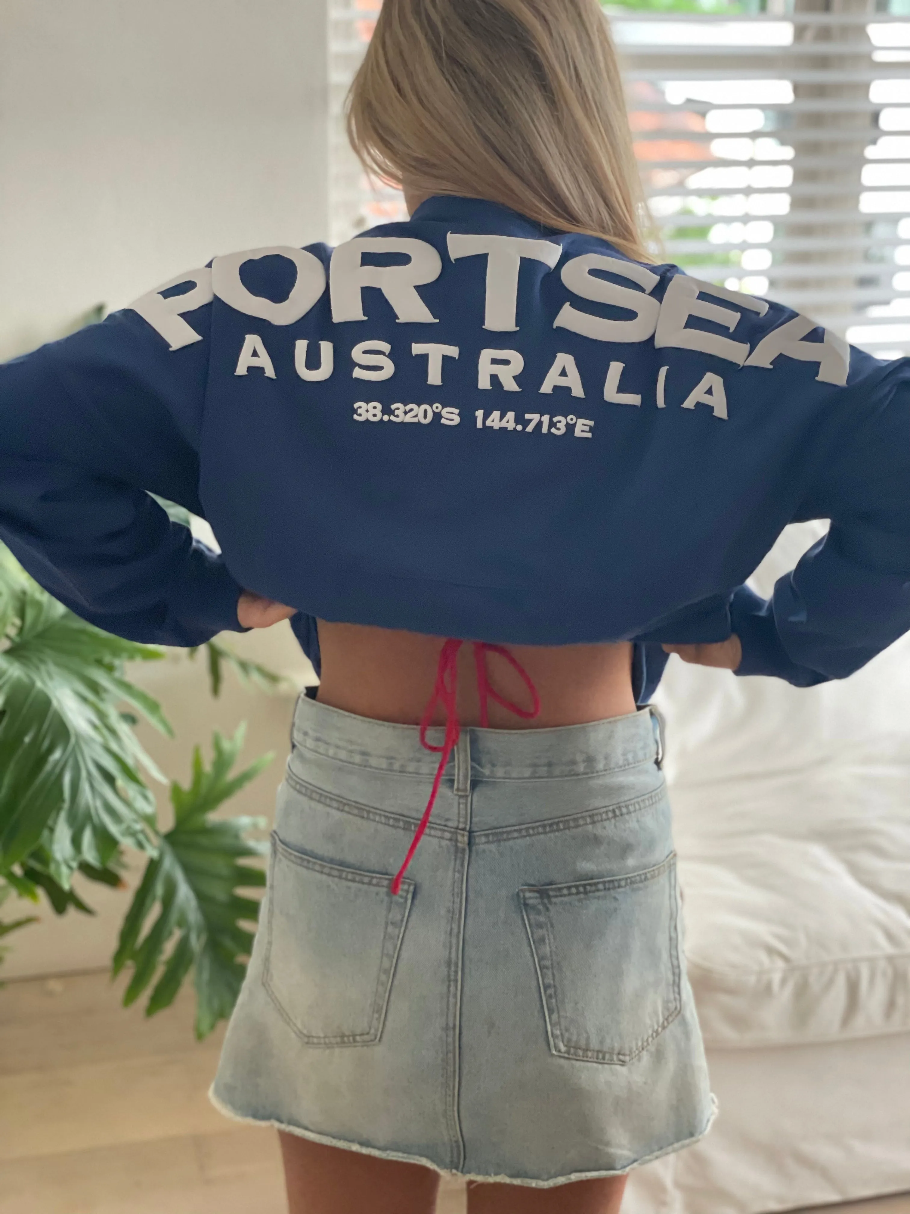 PROJECT LOCAL - PORTSEA unisex sweat top - BLUE