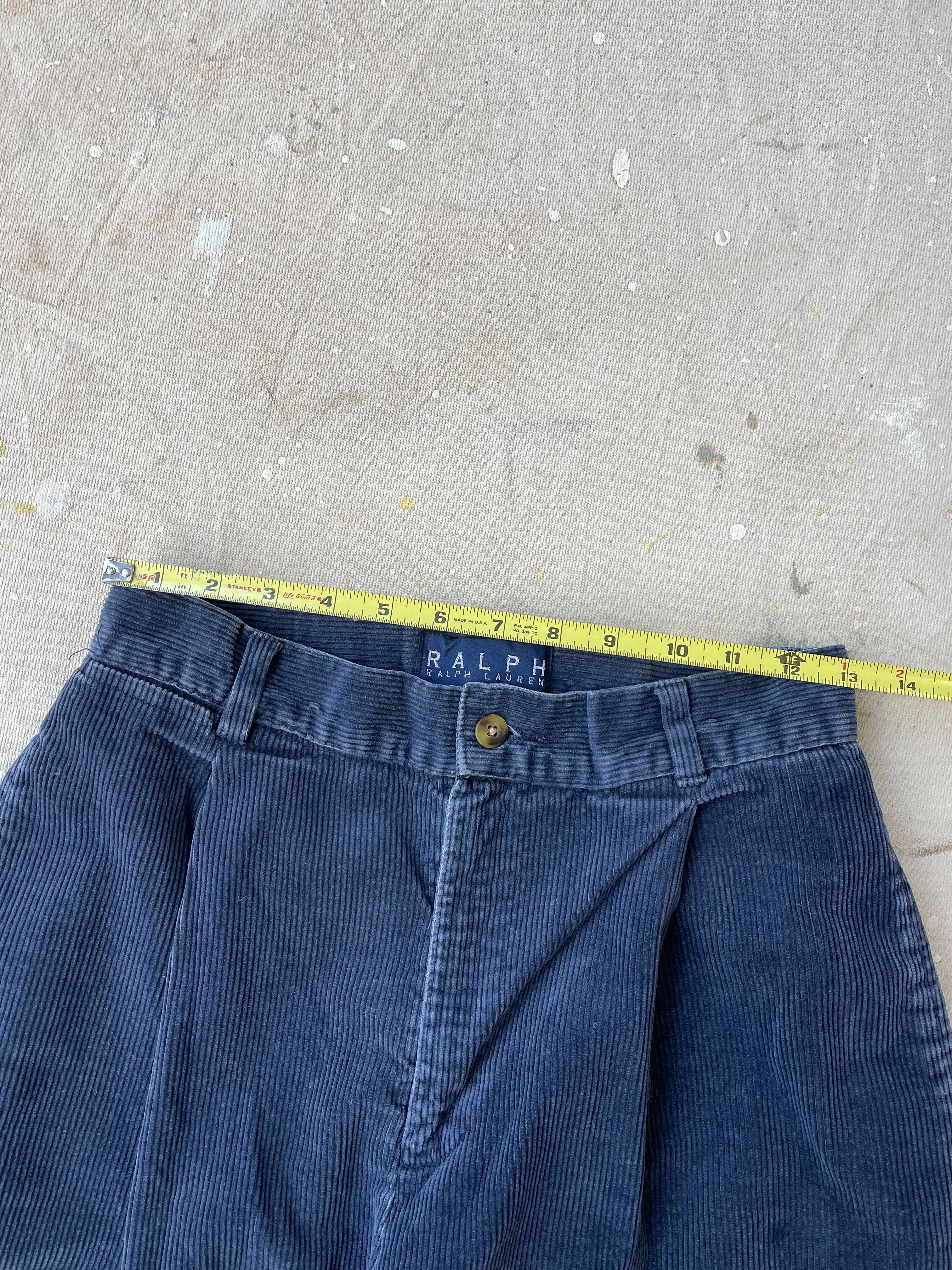 RALPH LAUREN MID-RISE CORDUROY PANTS—[26X27]