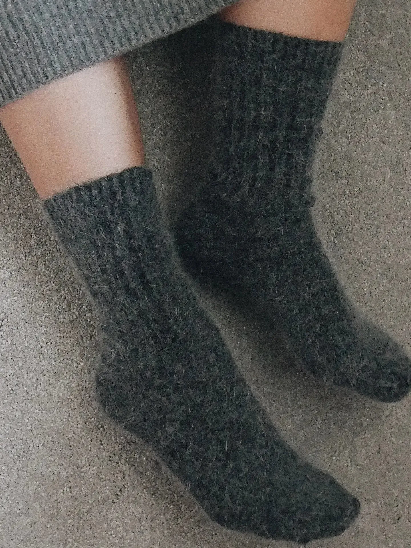 Soft Angora Wool Blend Socks - Multiple Colors