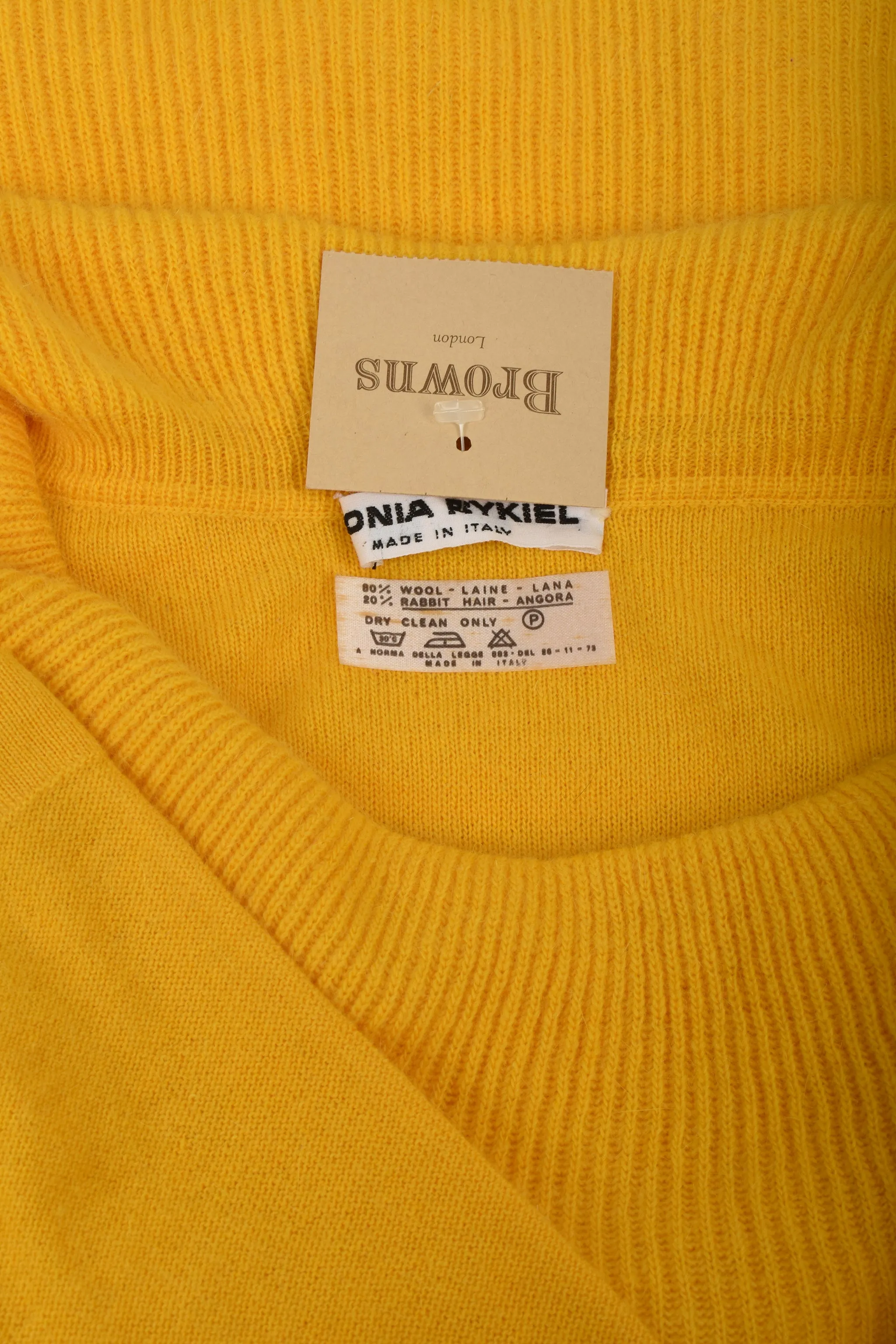 SONIA RYKIEL 70s NOS tiered sweater / M