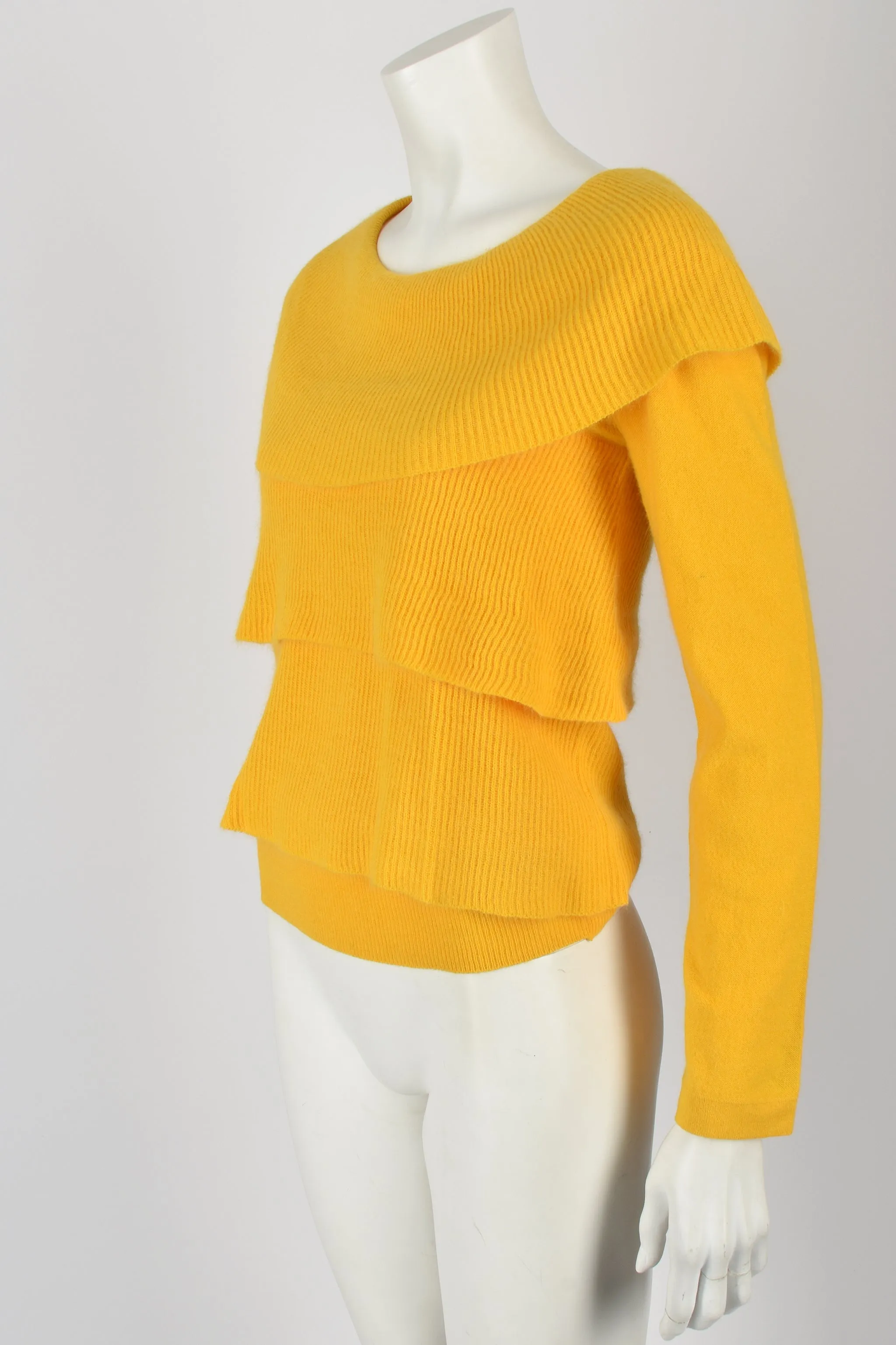 SONIA RYKIEL 70s NOS tiered sweater / M