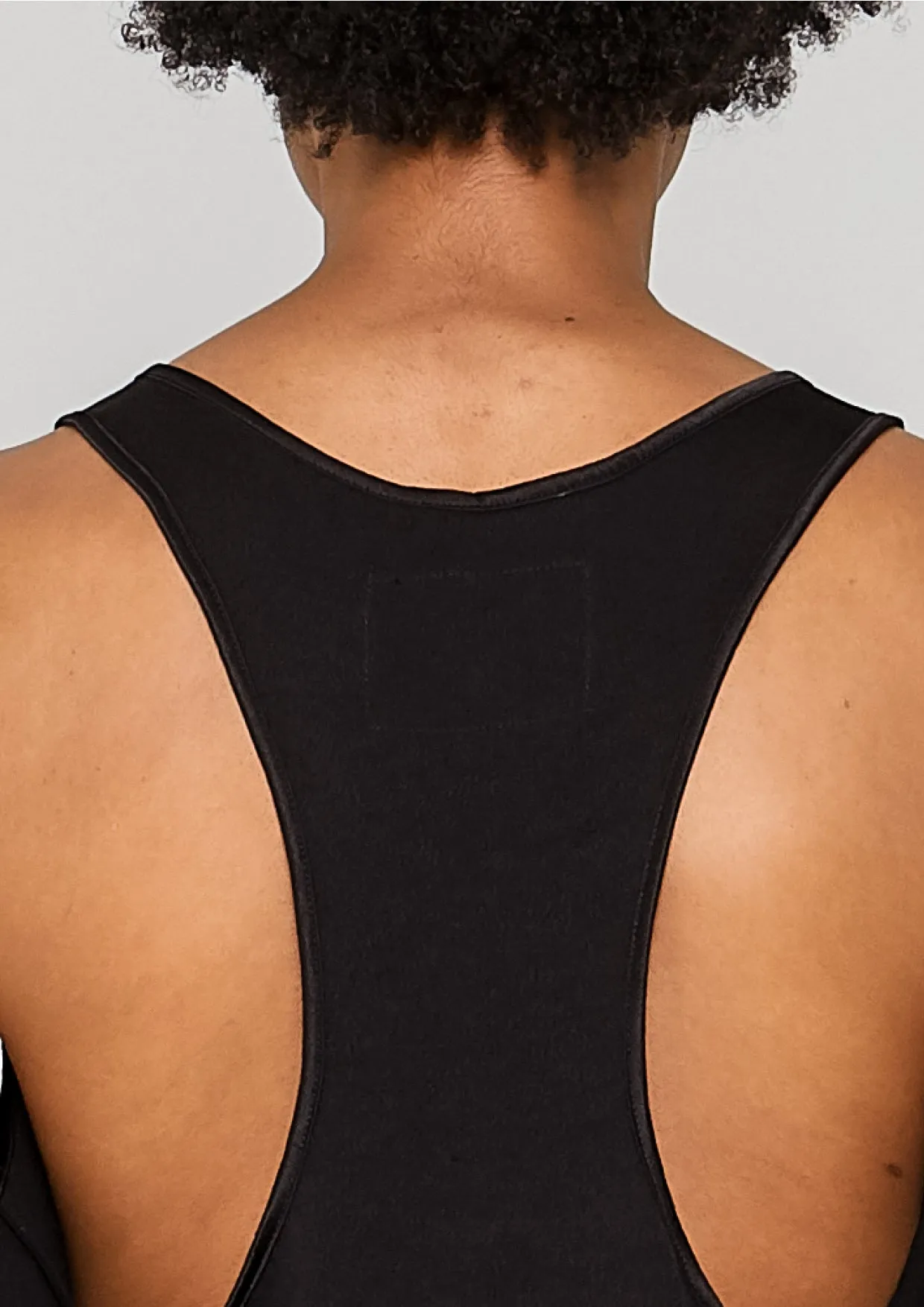 TANK TOP - HEAVY DRAPING black