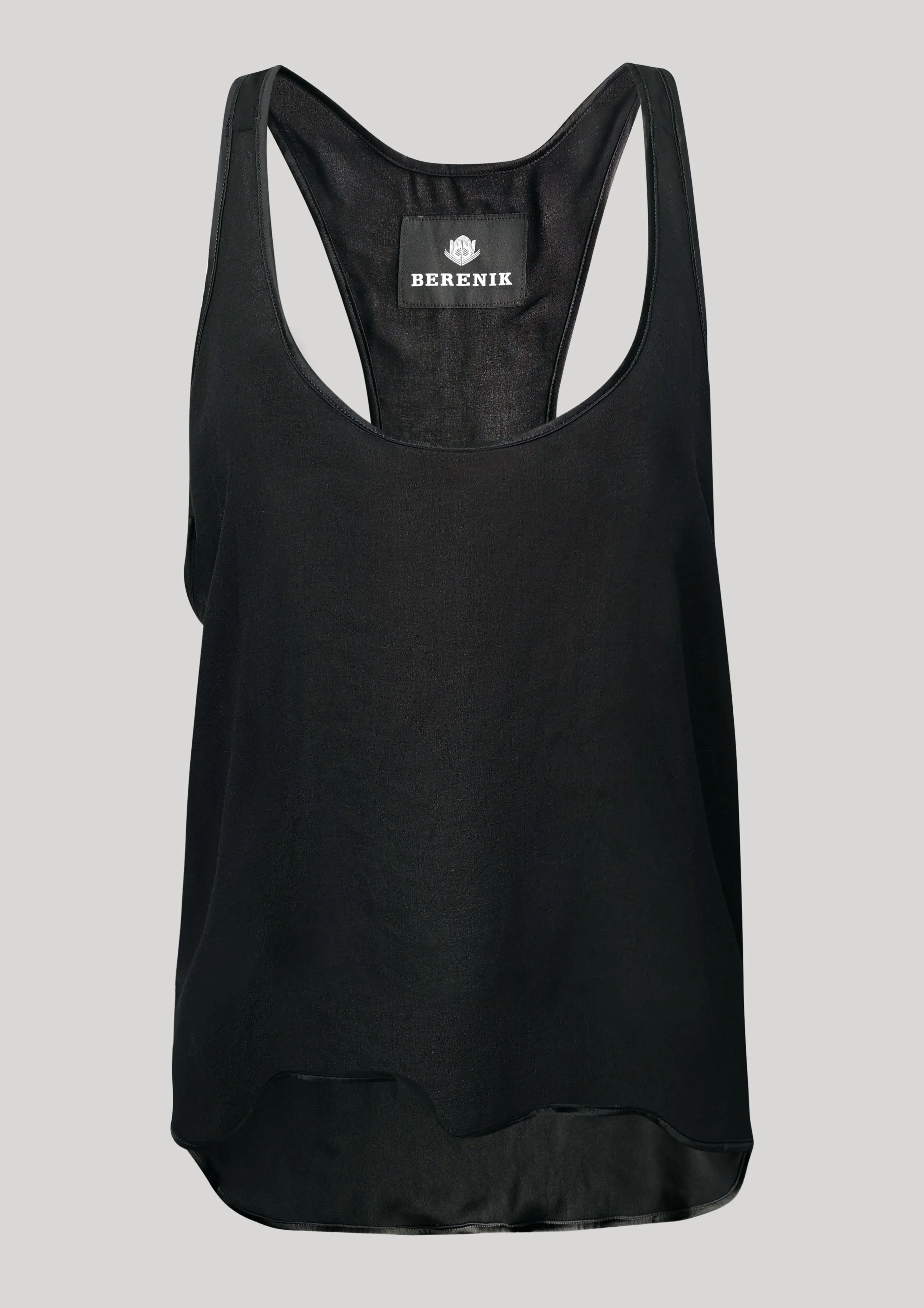 TANK TOP - VINTAGE GEORGETTE black