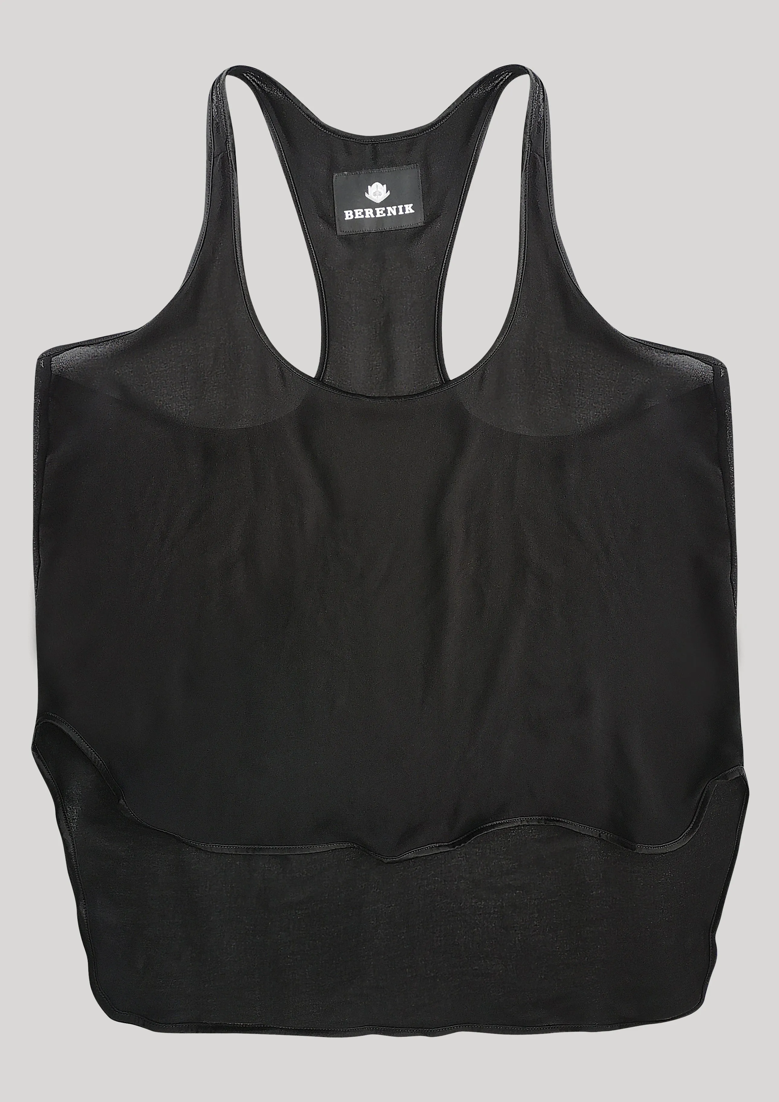 TANK TOP - VINTAGE GEORGETTE black