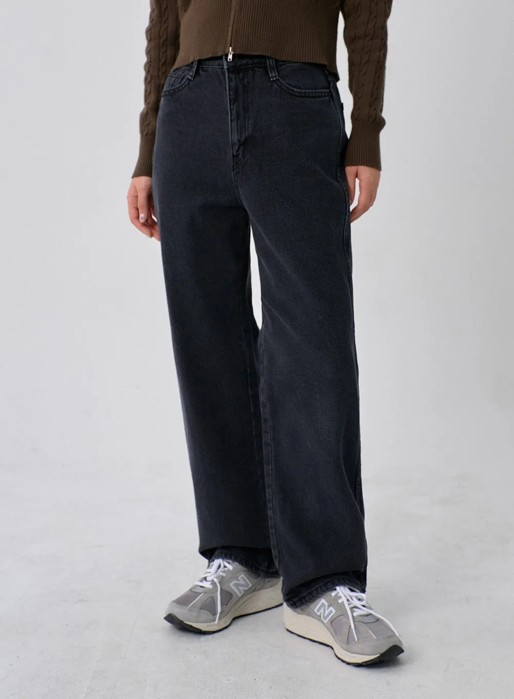 Wide Leg Denim Pants CN09